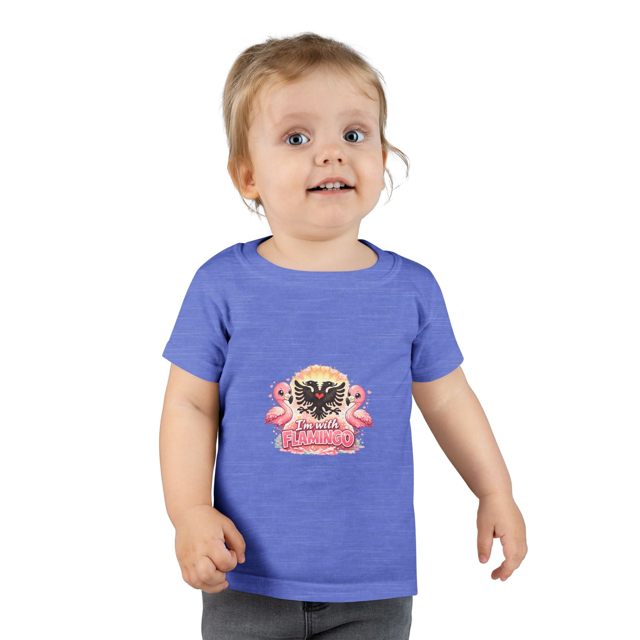 Toddler T-shirt - I'm With Flamingo - Albanian Origins