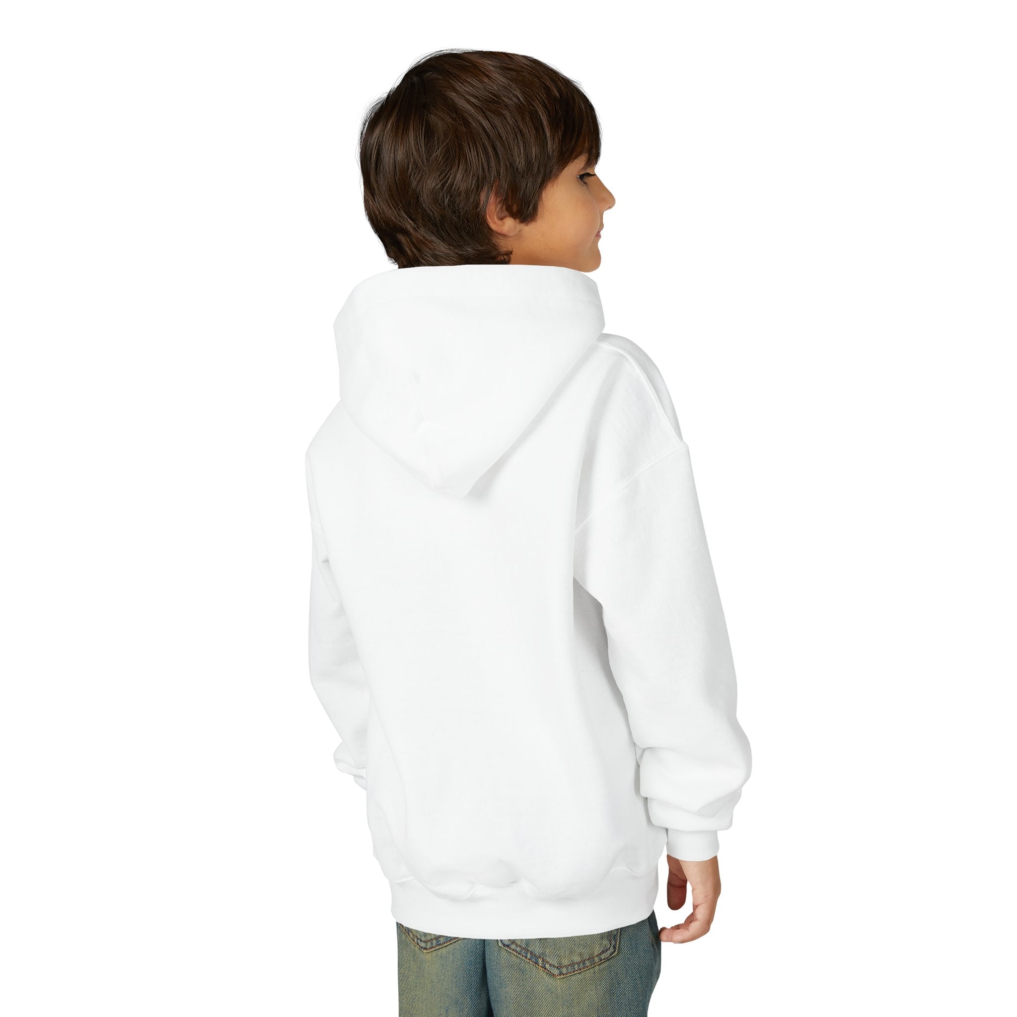 Youth Heavy Blend Hooded Sweatshirt - Albanian Origins Eagle