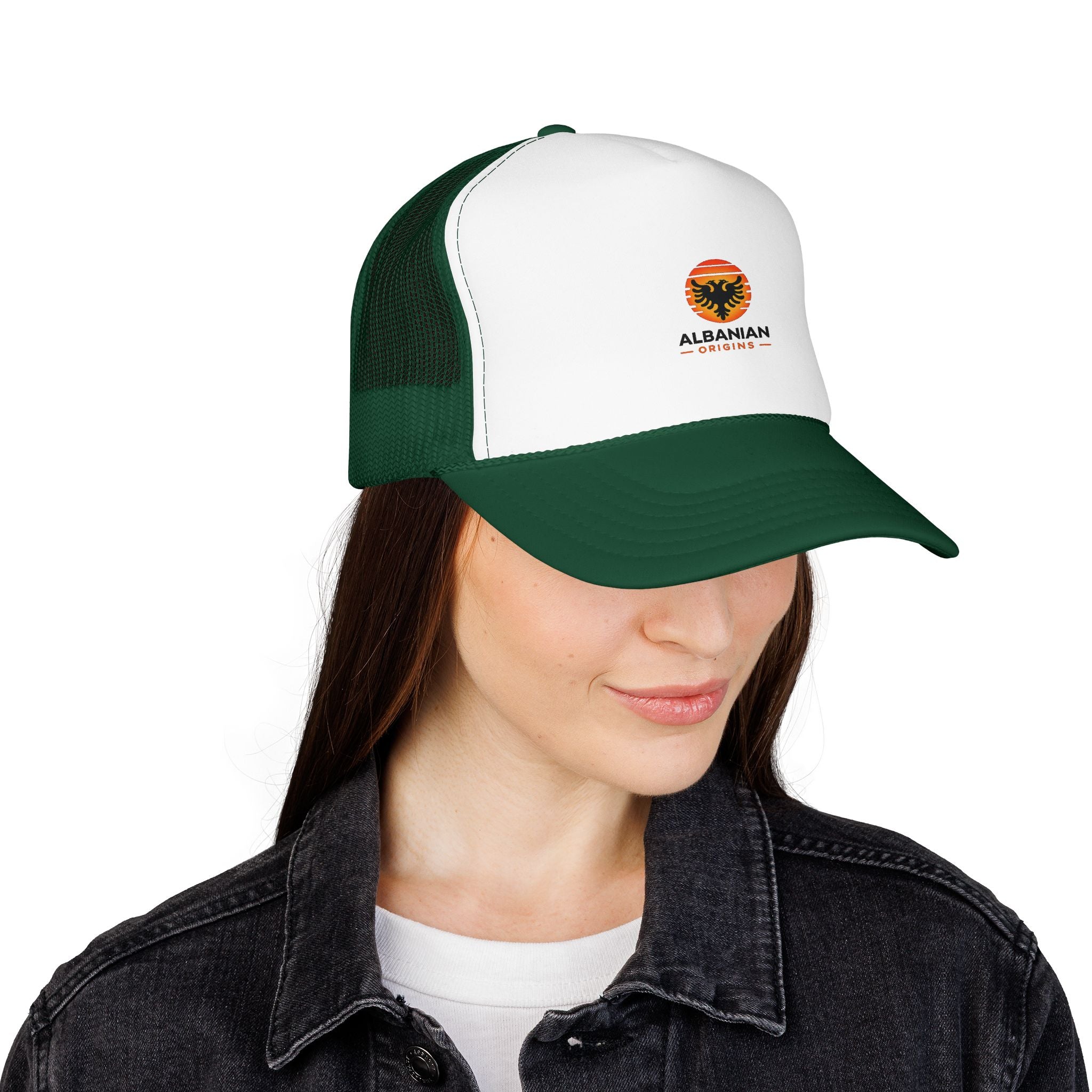 Foam Trucker Hat - Albanian Origins Sun Logo