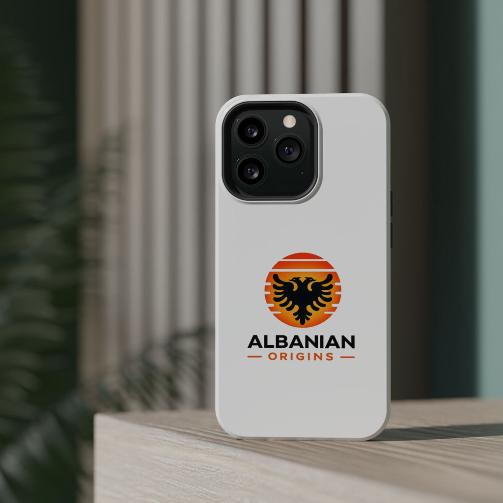 Magnetic Impact-Resistant Cases - Albanian Origins Sun Logo