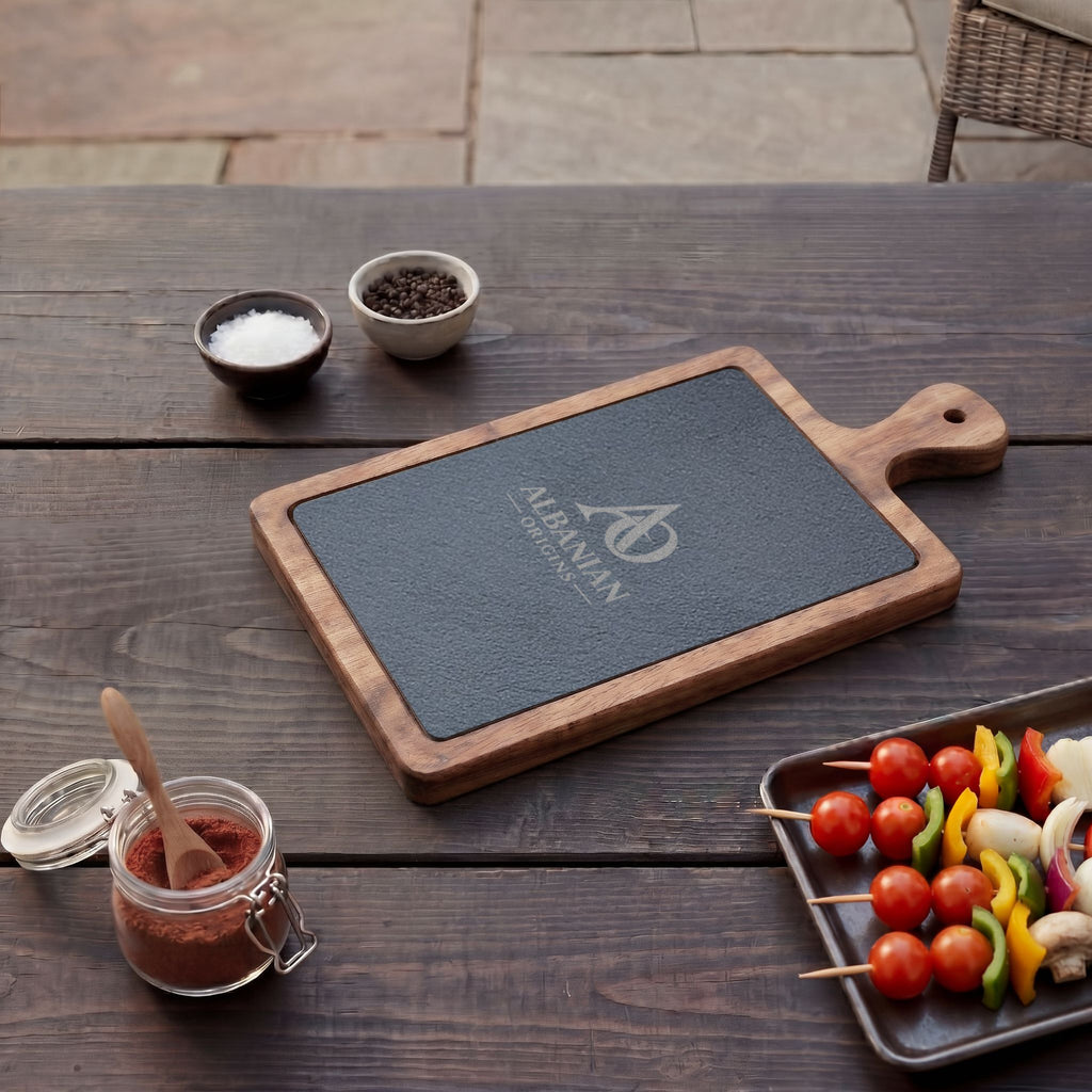 Charcuterie Board (Engraving) - Albanian Origins Logo