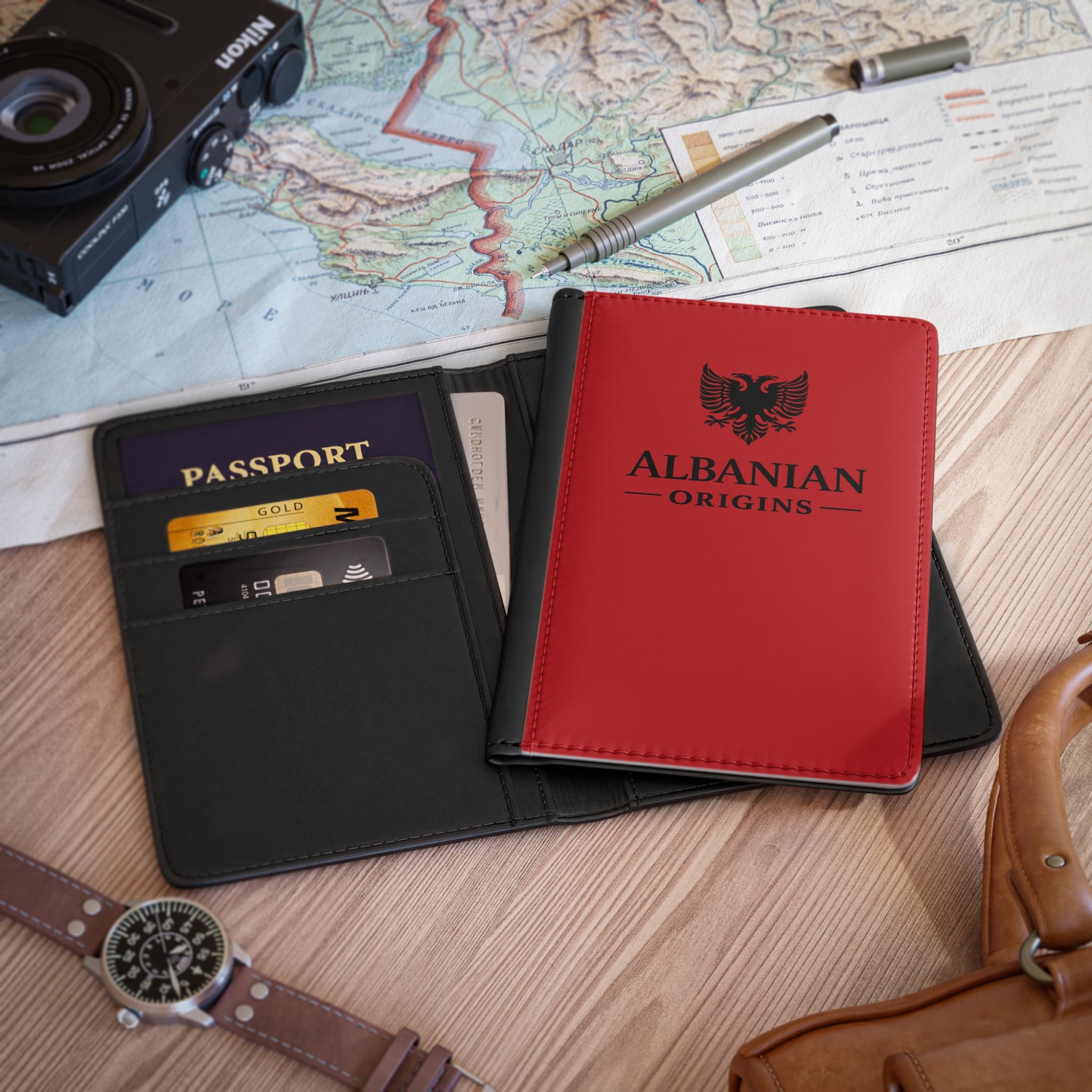 Passport Cover - Albanian Origins Label
