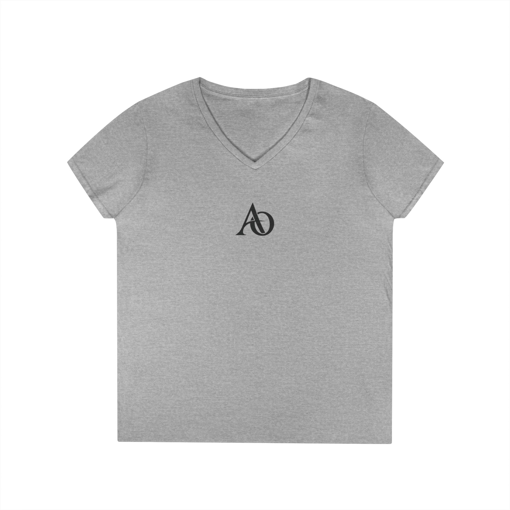 Ladies' V-Neck T-Shirt - AO Logo - Albanian Origins