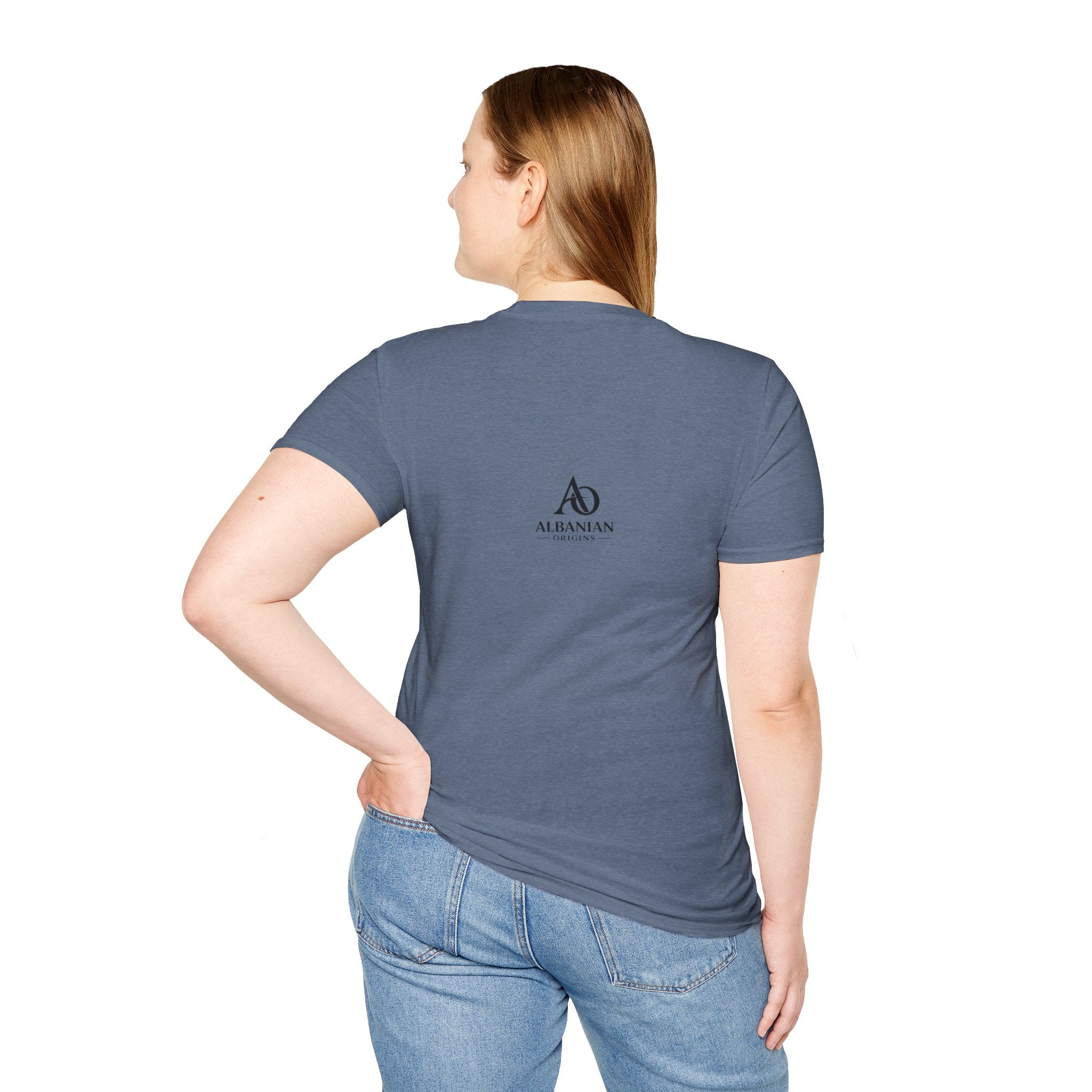 Unisex Softstyle T-Shirt - Albanians Against Corruption - Albanian Origins