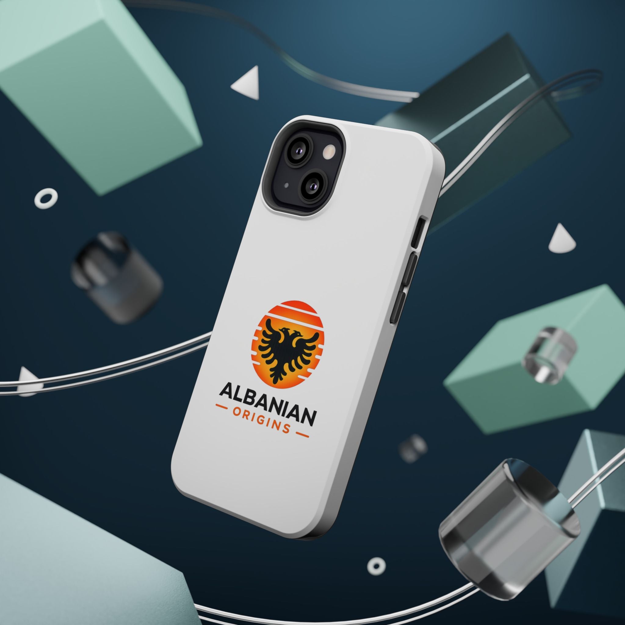 Magnetic Impact-Resistant Cases - Albanian Origins Sun Logo