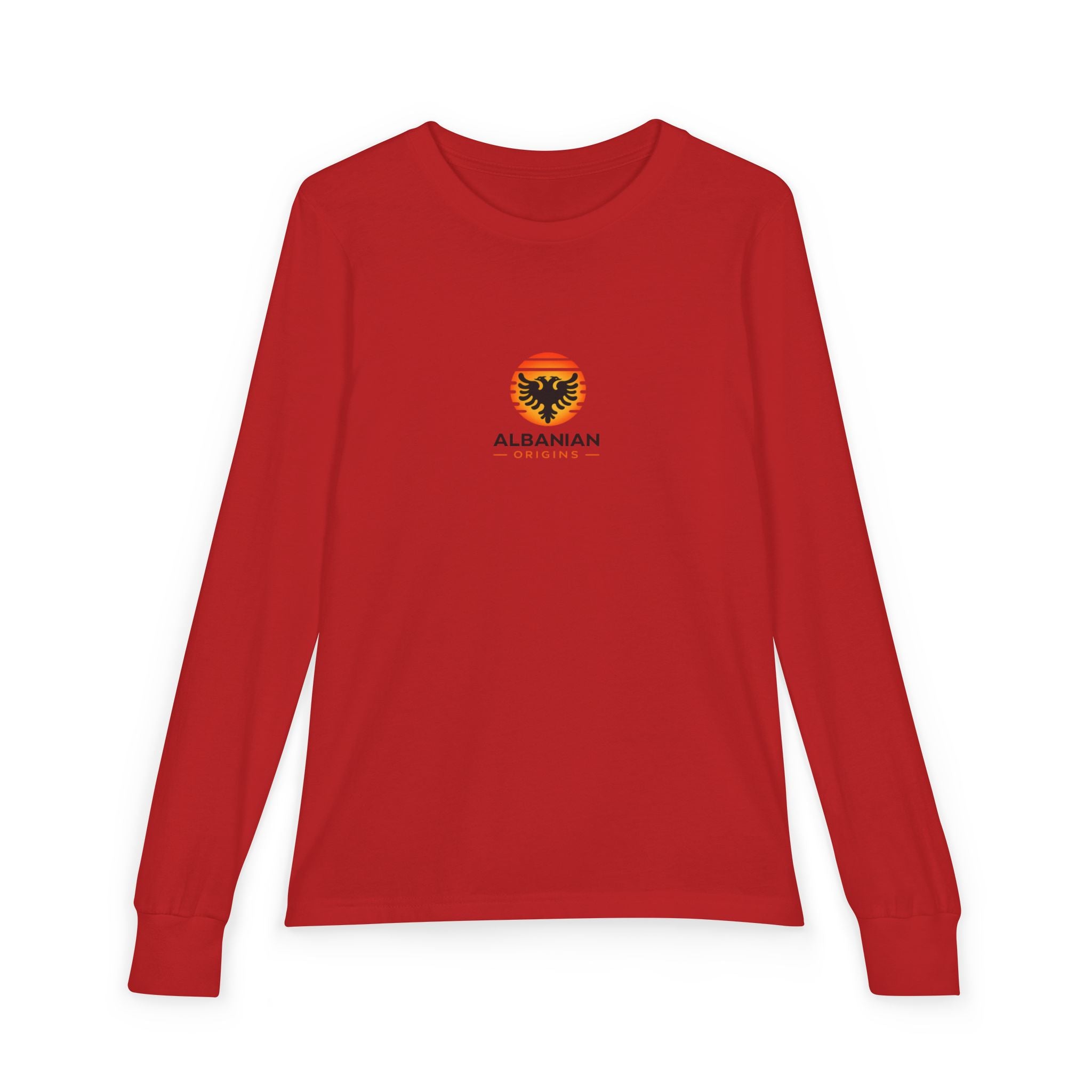 Youth Jersey Long Sleeve Tee - Albanian Origins Sun Logo