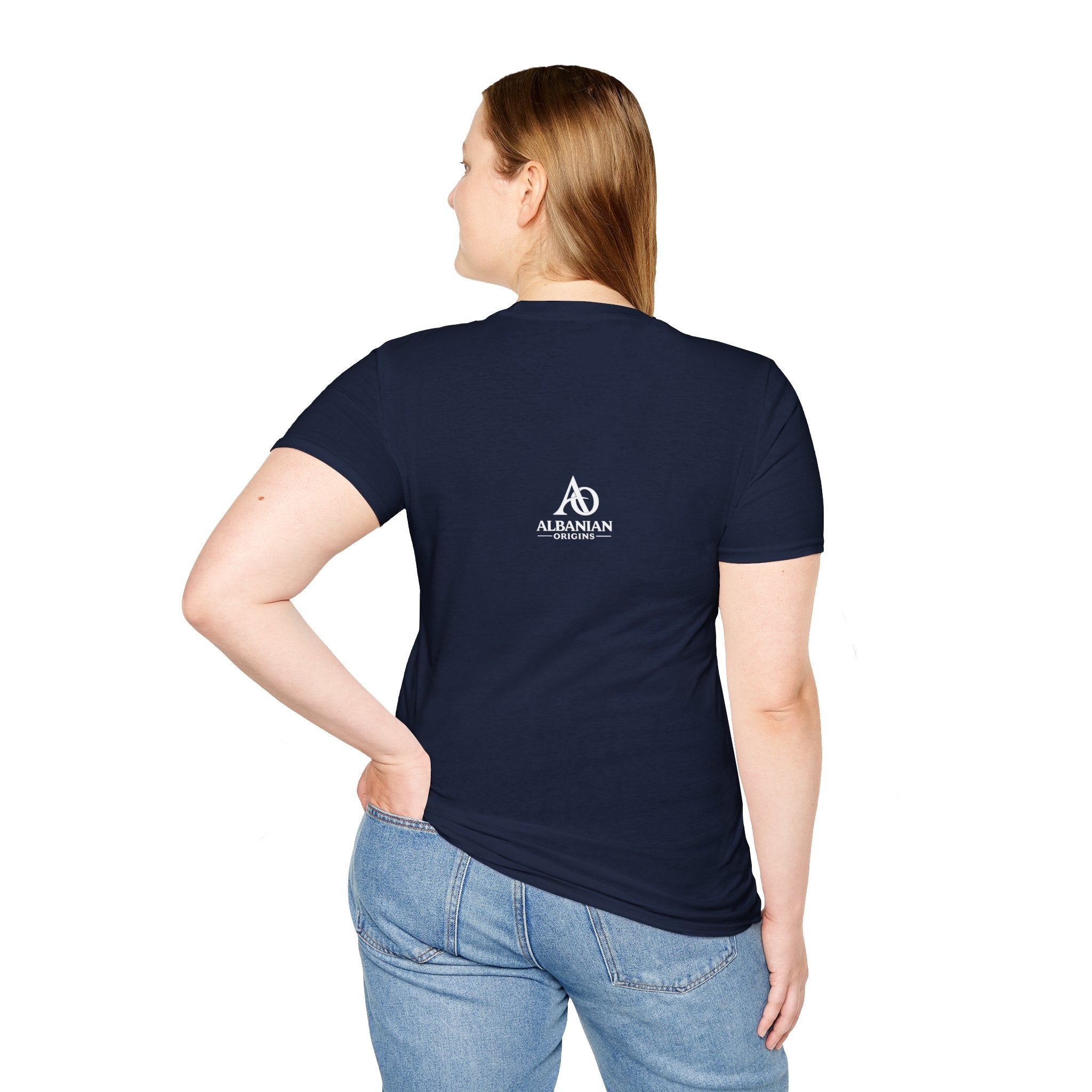 Unisex Softstyle T-Shirt - Albanians Against Corruption - Albanian Origins