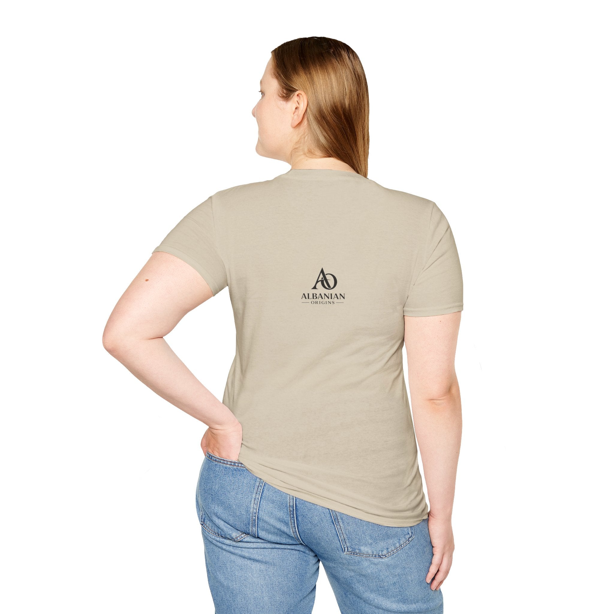 Unisex Softstyle T-Shirt - Albanians Against Corruption - Albanian Origins