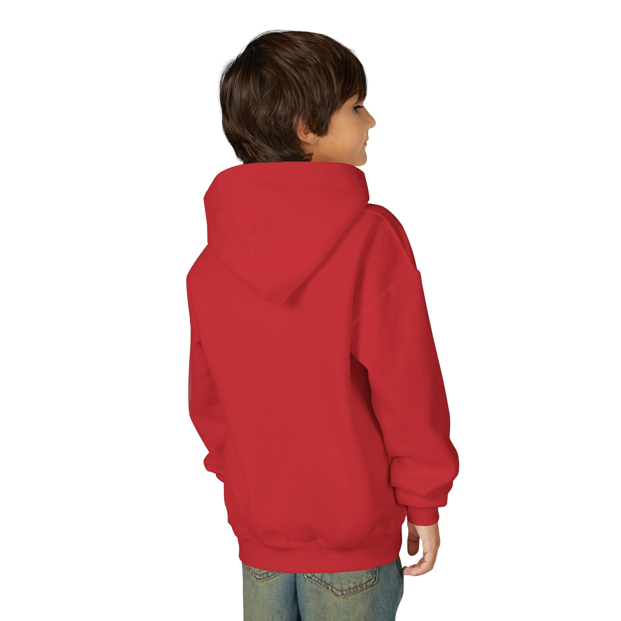 Youth Heavy Blend Hooded Sweatshirt - Albanian Origins Eagle