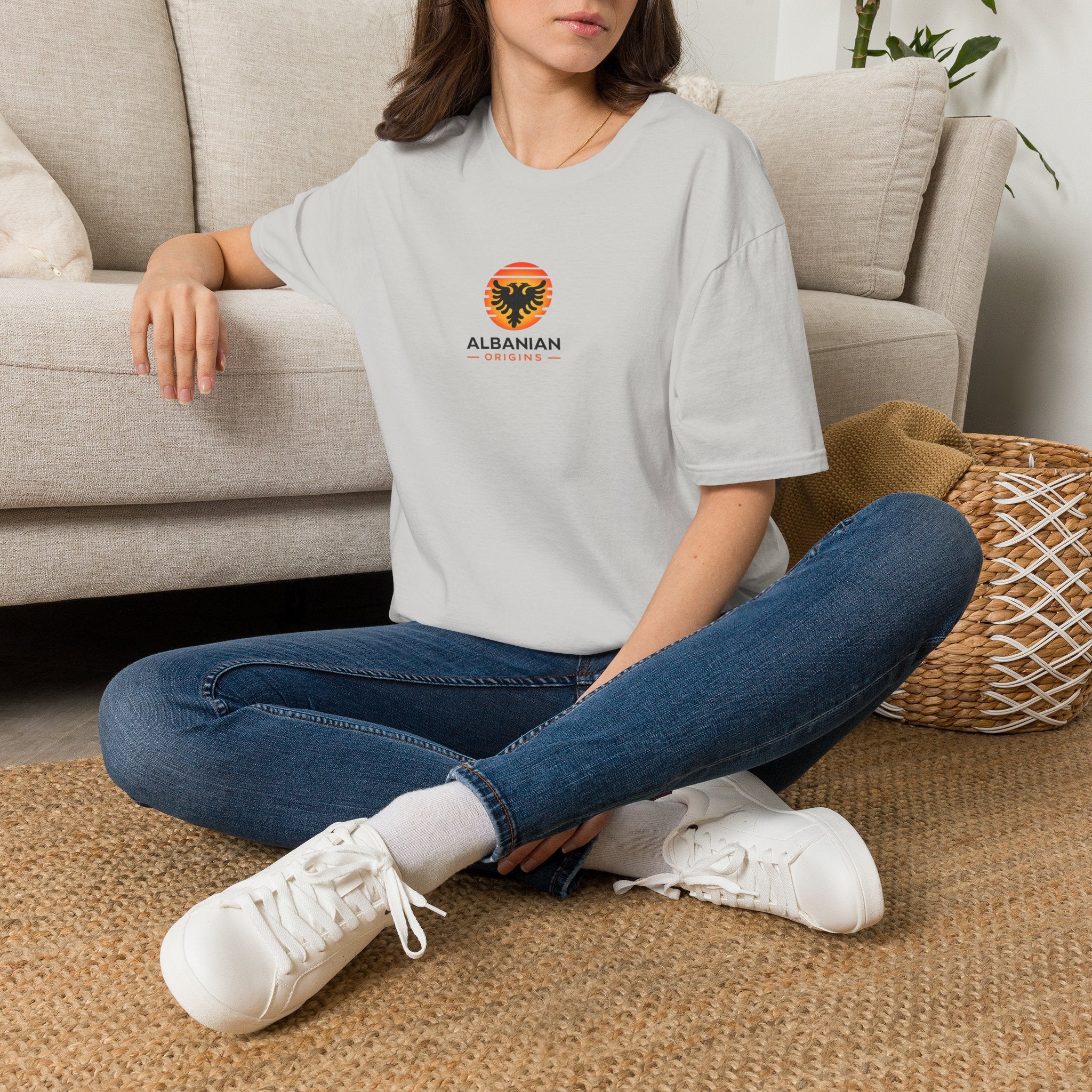 Unisex Softstyle T-Shirt - Albanian Origins Sun Logo
