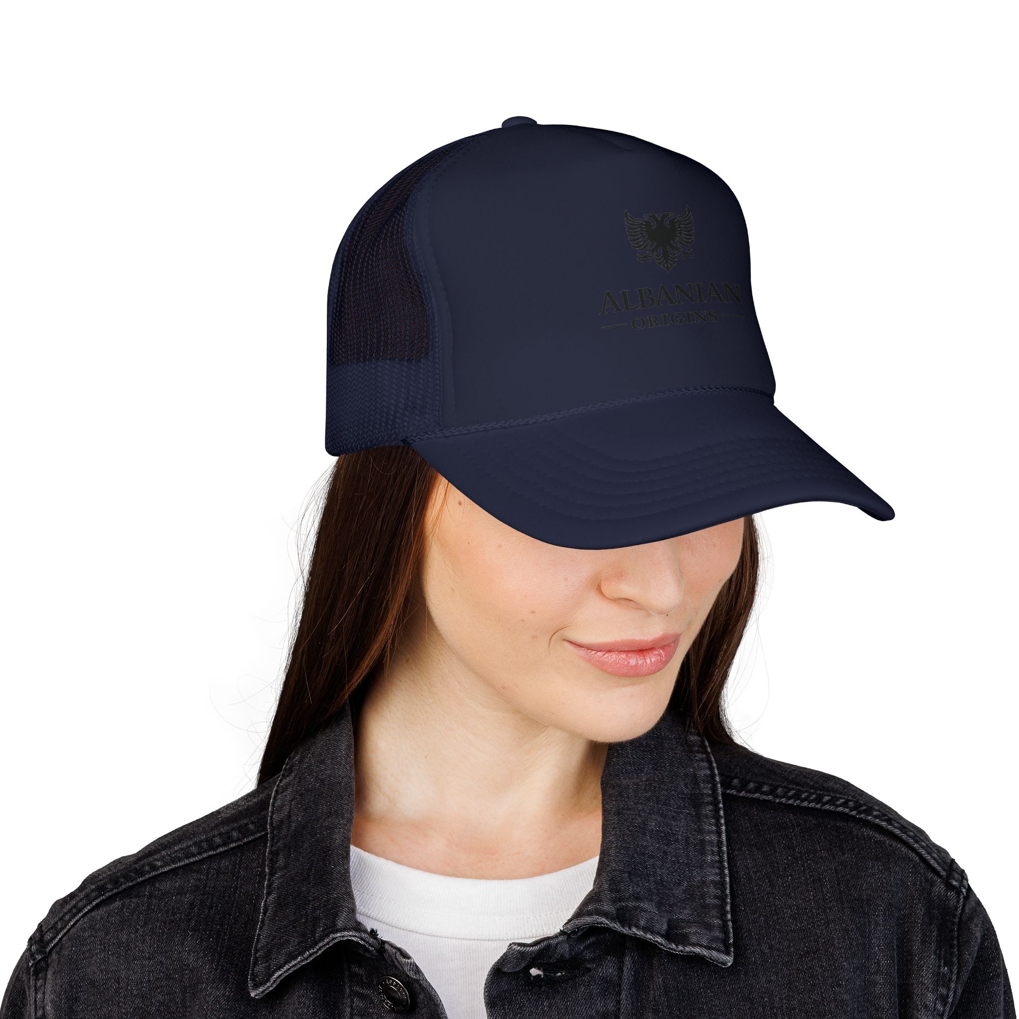 Foam Trucker Hat - Albanian Origins Eagle