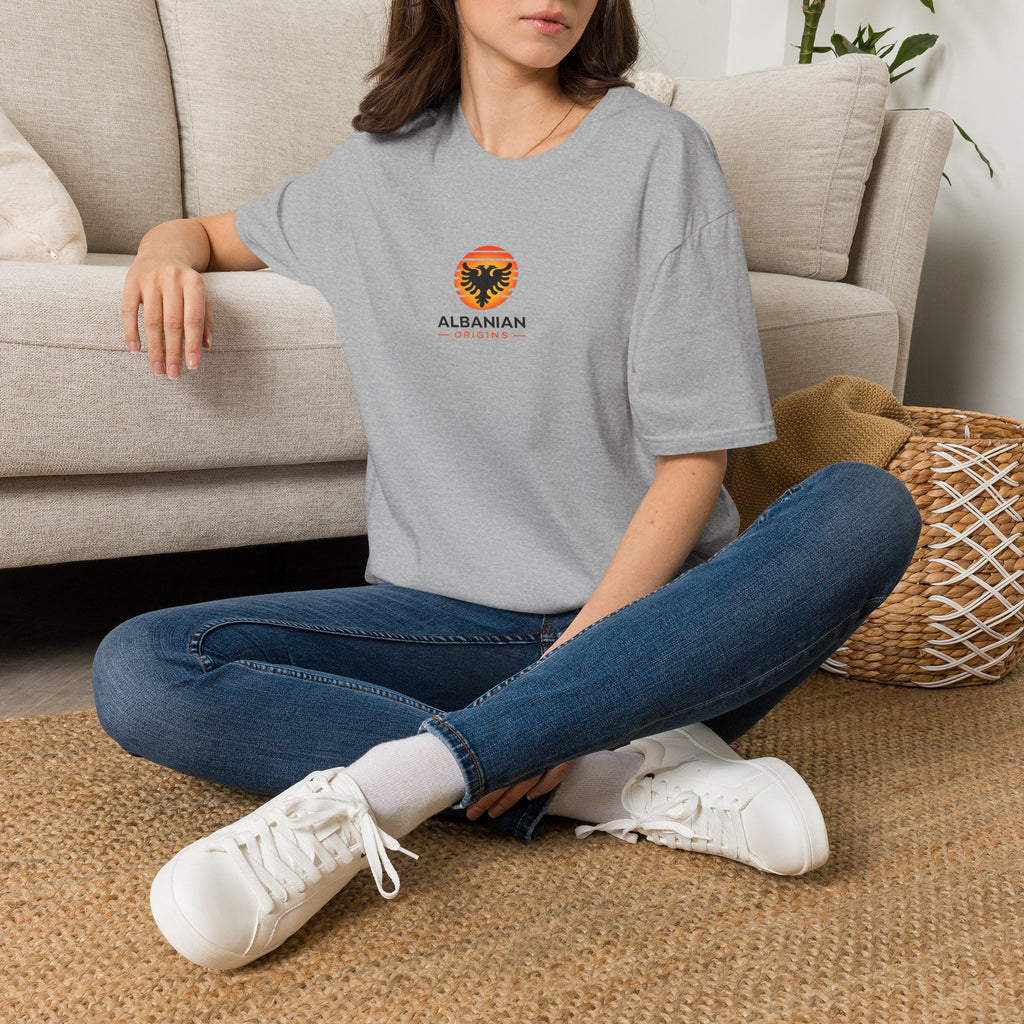 Unisex Softstyle T-Shirt - Albanian Origins Sun Logo