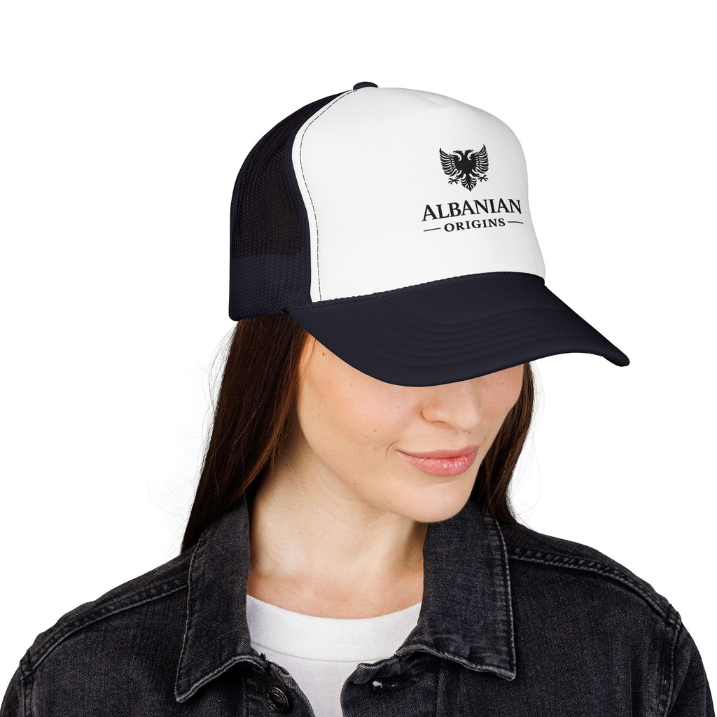 Foam Trucker Hat - Albanian Origins Eagle