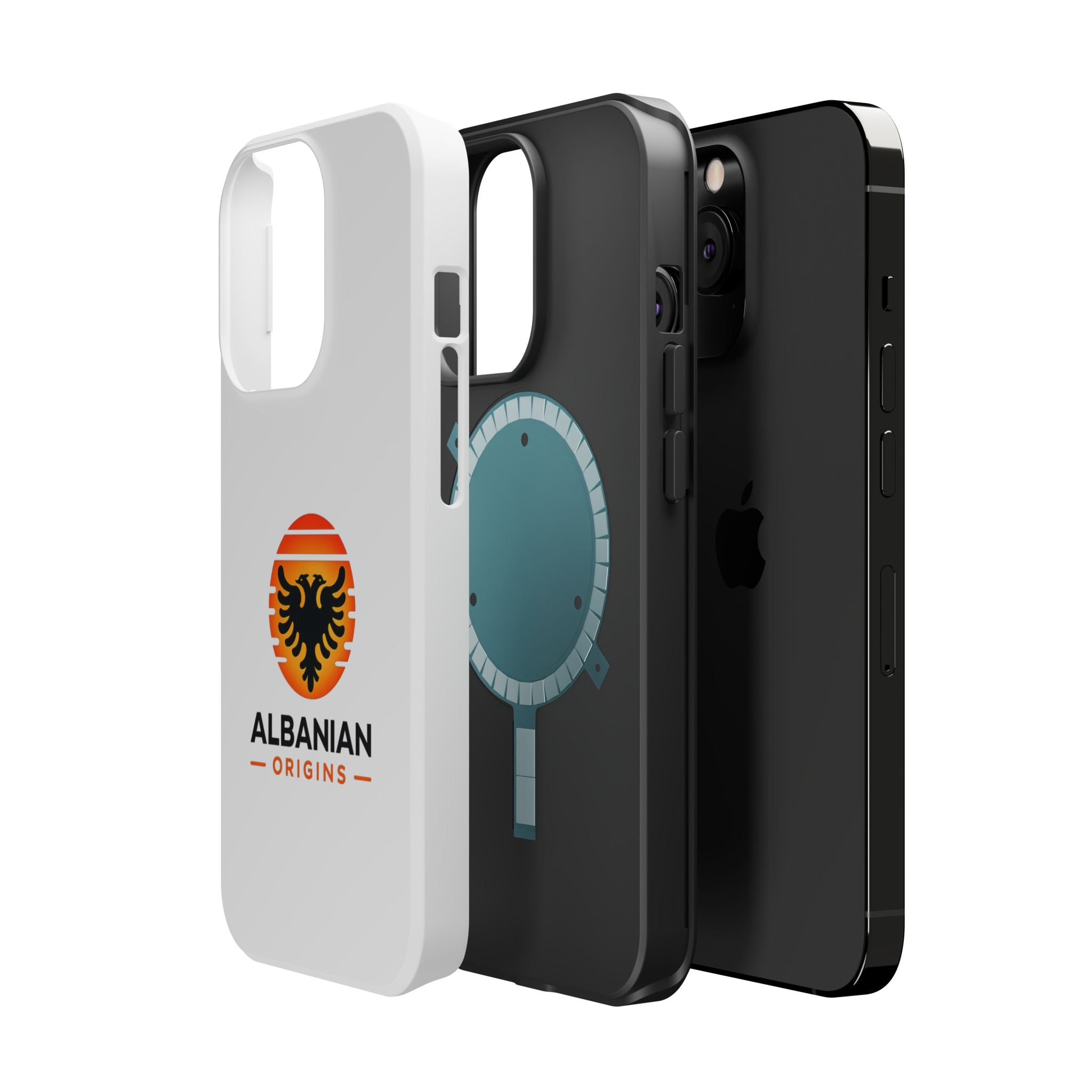 Magnetic Impact-Resistant Cases - Albanian Origins Sun Logo