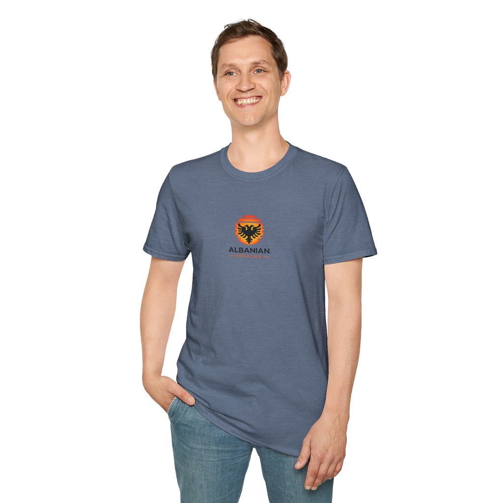 Unisex Softstyle T-Shirt - Albanian Origins Sun Logo