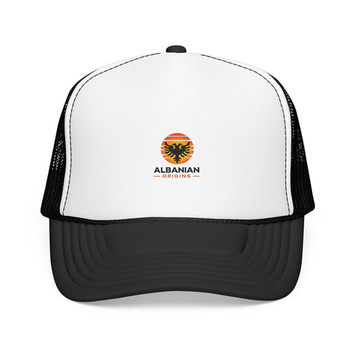 Foam Trucker Hat - Albanian Origins Sun Logo