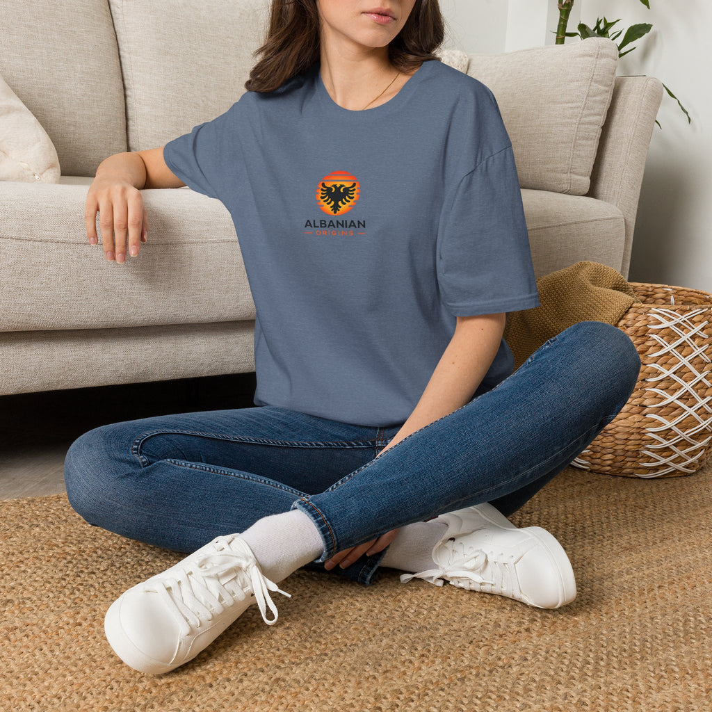 Unisex Softstyle T-Shirt - Albanian Origins Sun Logo