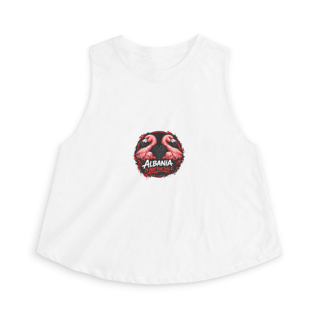 Women's Crop Top - Albania is not for Sale - Albanian Origins