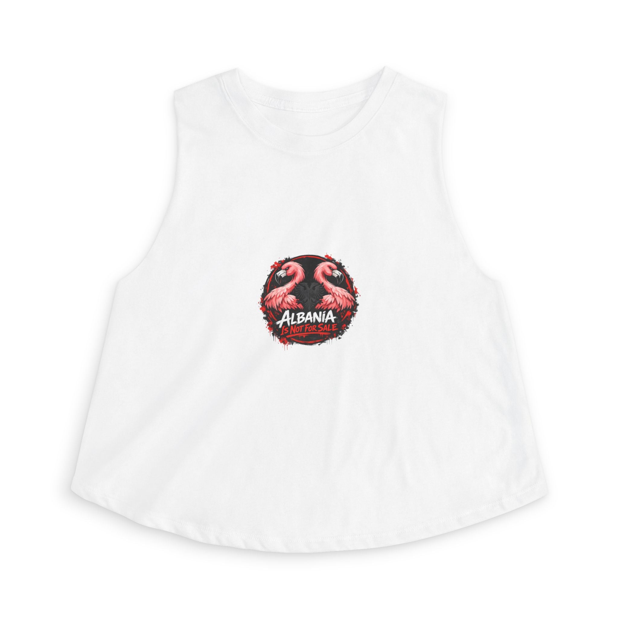 Women's Crop Top - Albania is not for Sale - Albanian Origins