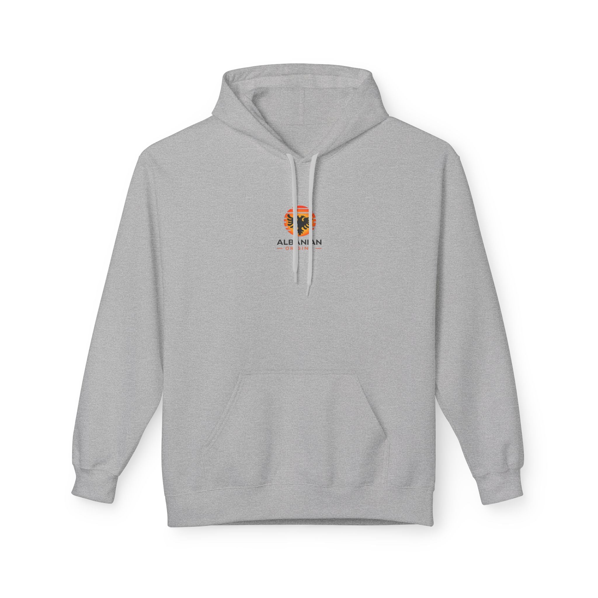 Unisex Midweight Softstyle Fleece Hoodie - Albanian Origins Sun Logo