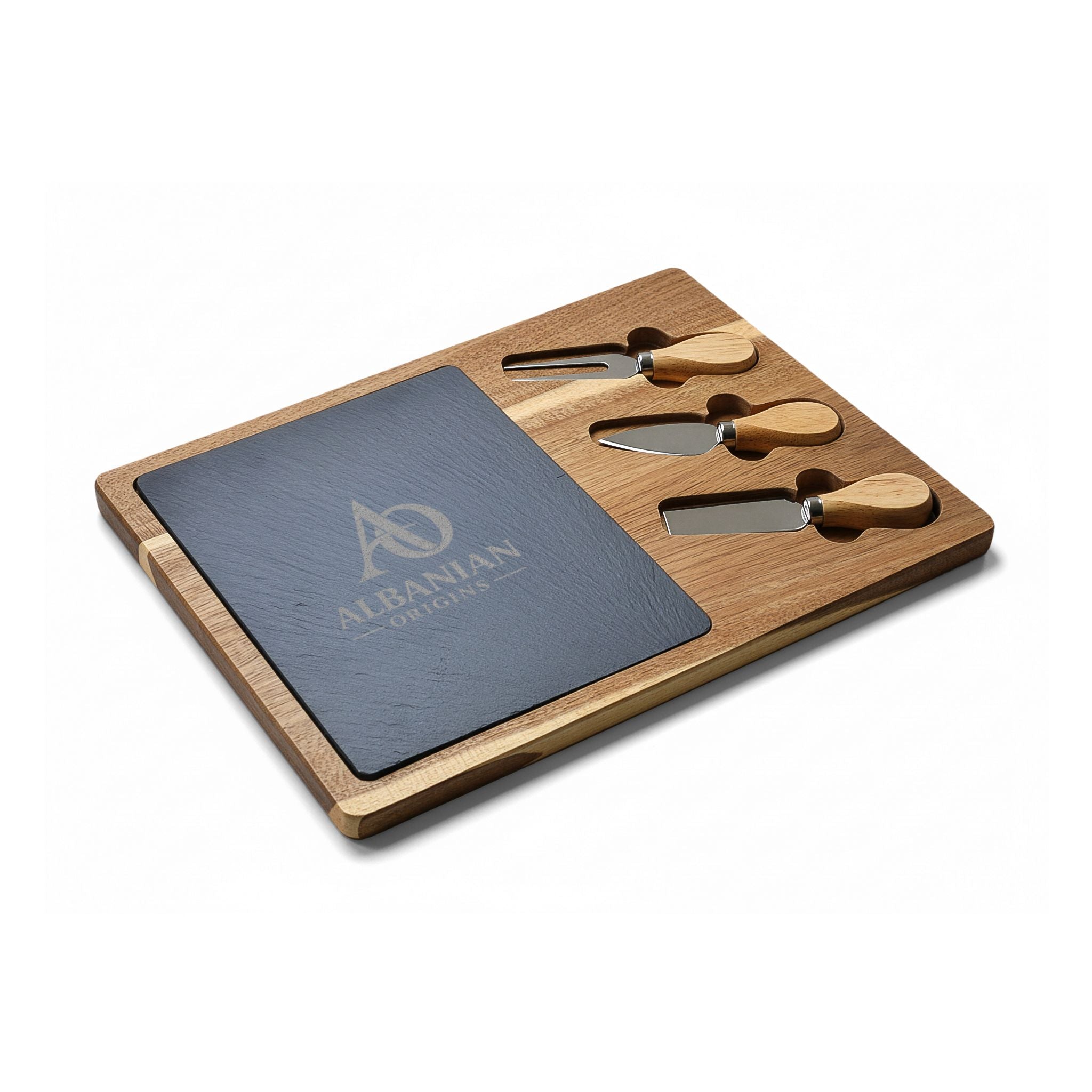 Charcuterie Board (Engraving) - Albanian Origins Logo
