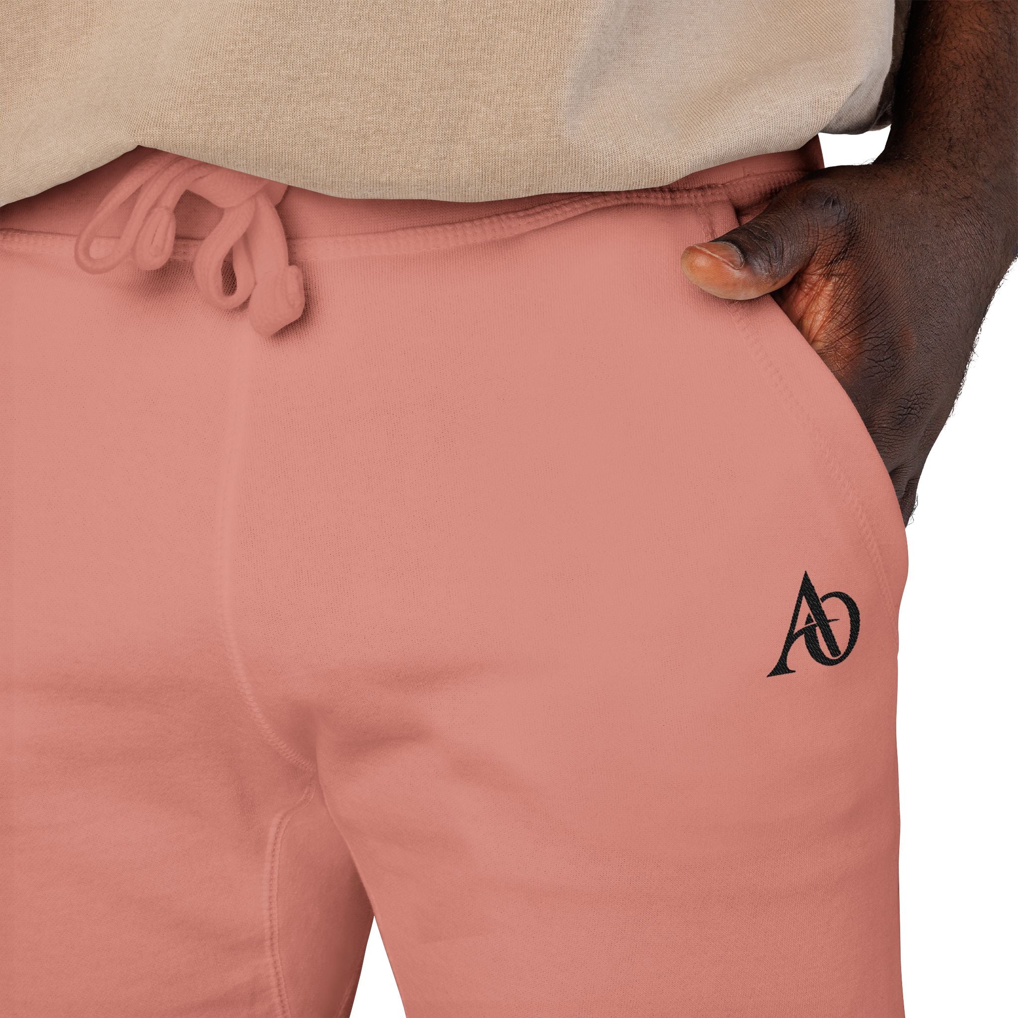 Unisex Fleece Sweatpants (Embroidery) - AO Logo - Albanian Origins
