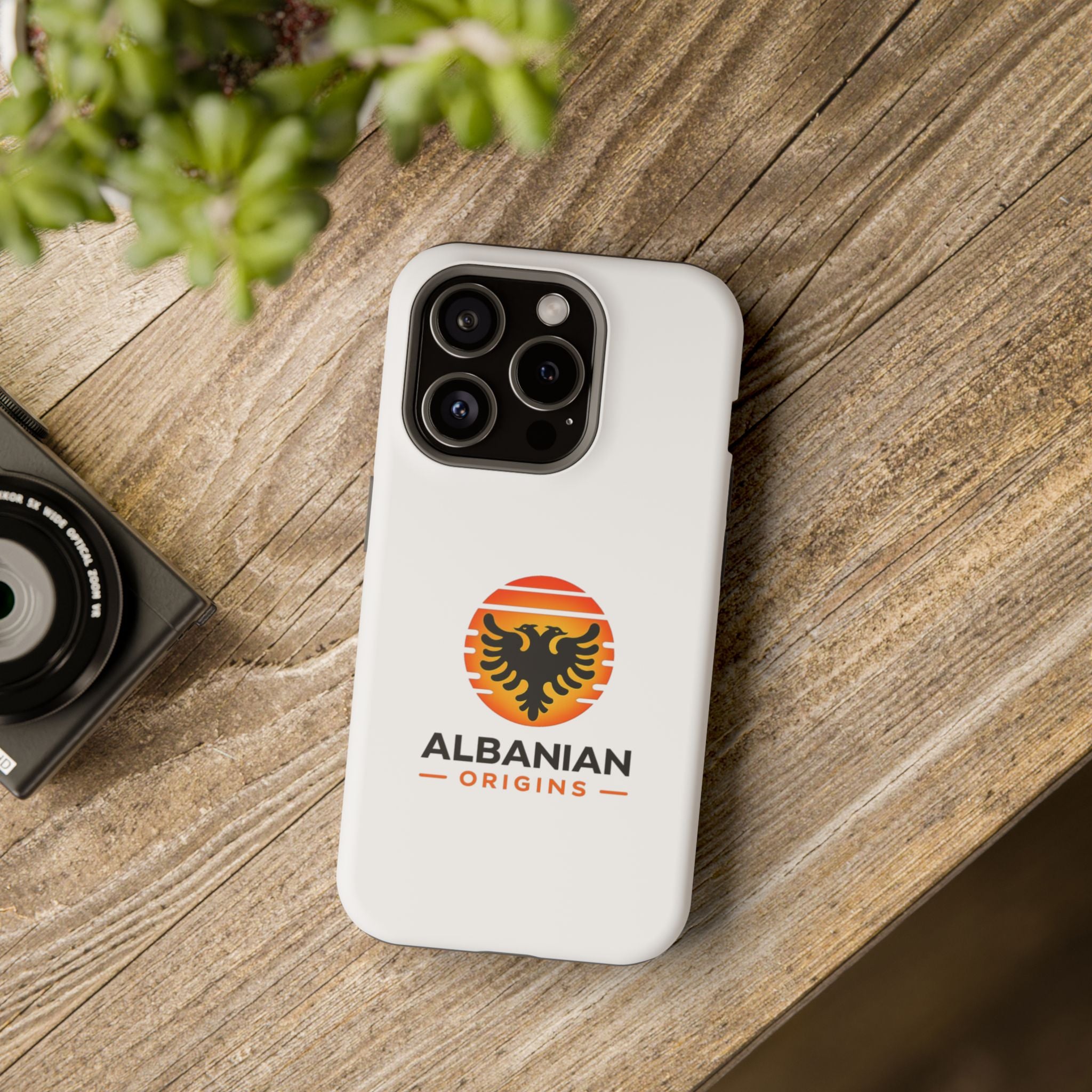 Magnetic Impact-Resistant Cases - Albanian Origins Sun Logo