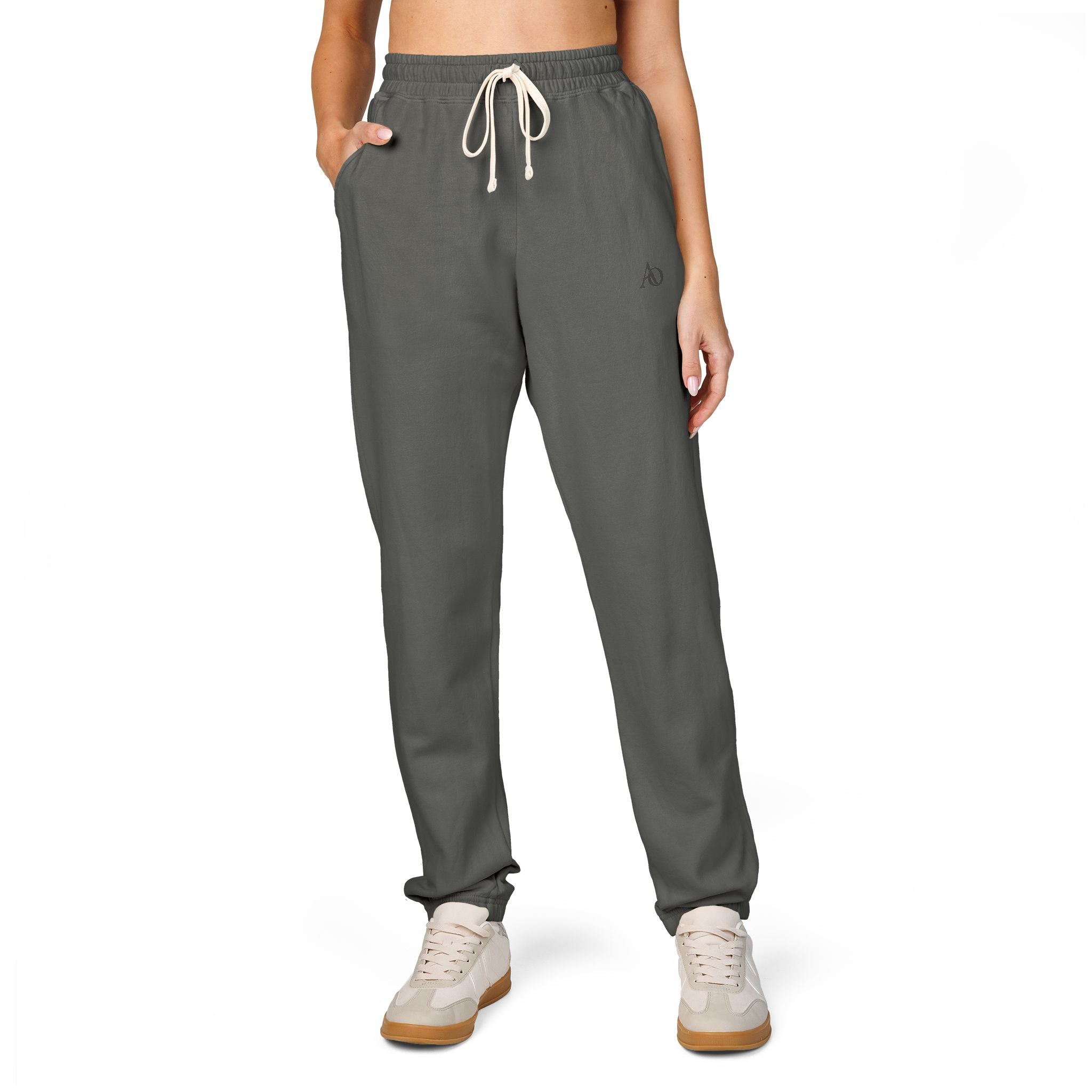 Unisex Garment-Dyed Fleece Sweatpants - Albanian Origins