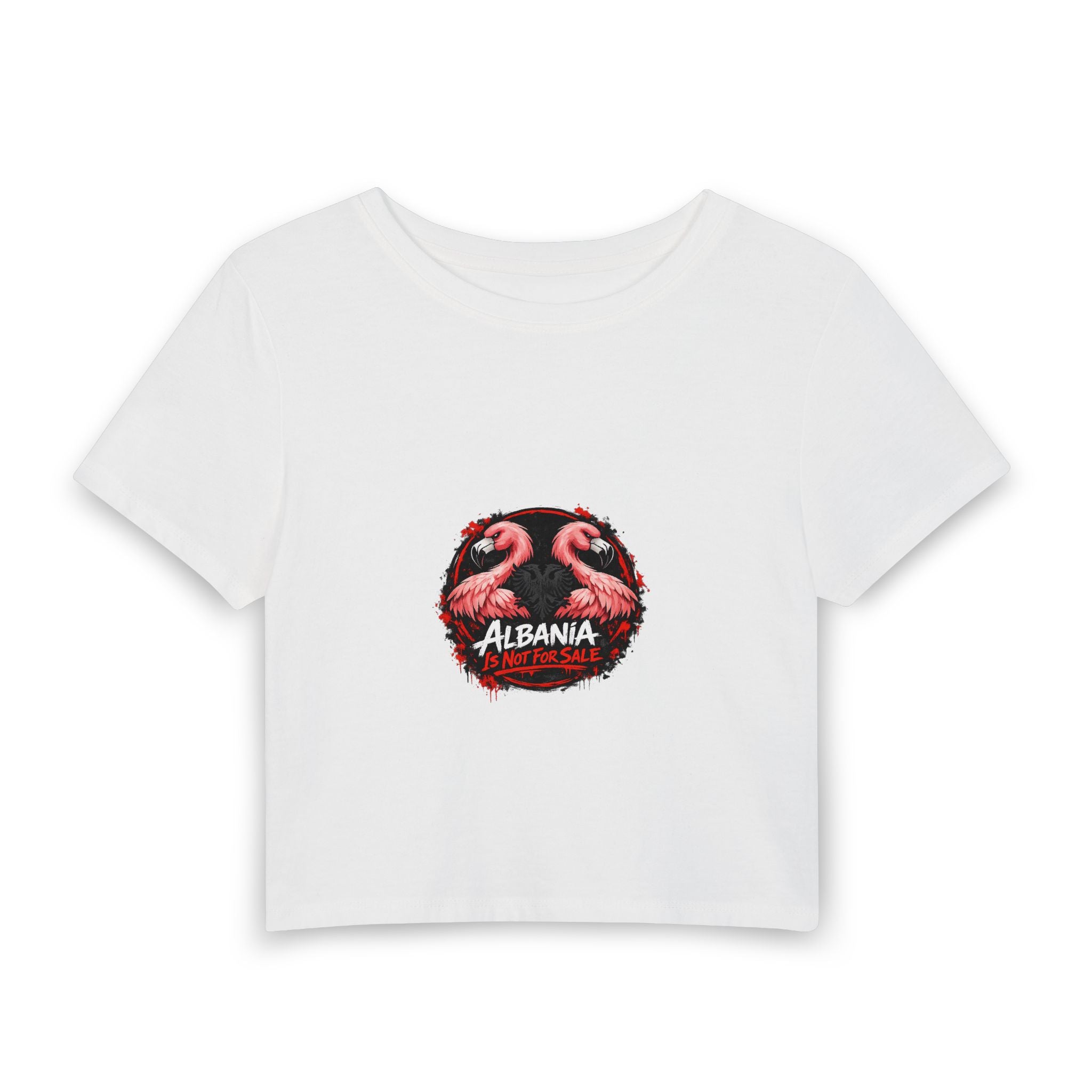 Women's Baby Tee - Albania is not for Sale - Albanian Origins