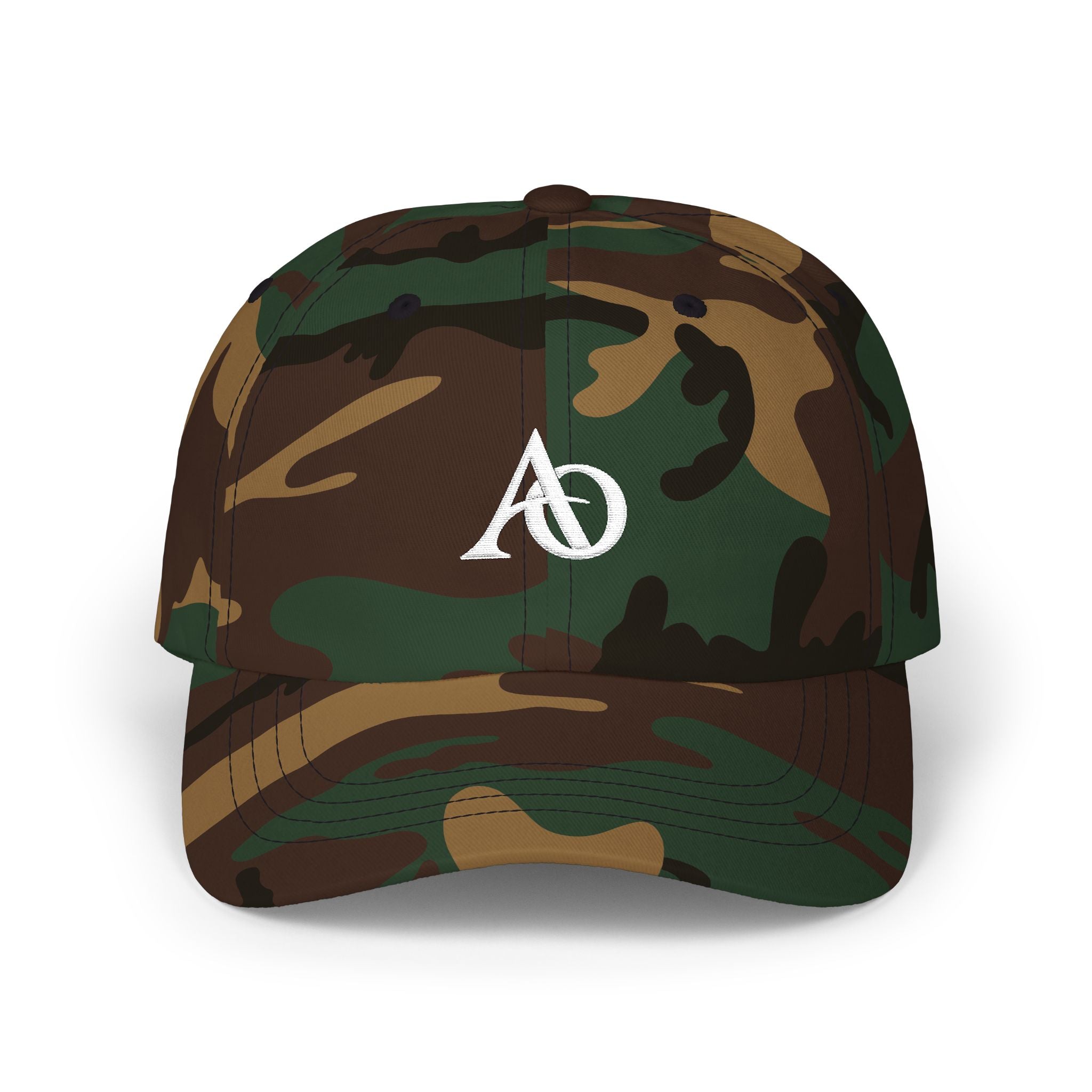 Classic Cap - AO White Logo (Embroidery) - Albanian Origins