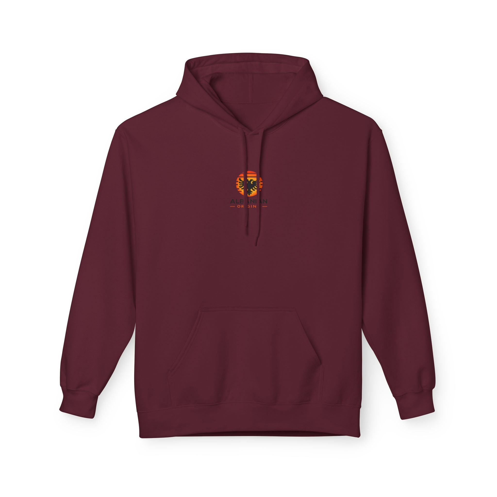 Unisex Midweight Softstyle Fleece Hoodie - Albanian Origins Sun Logo