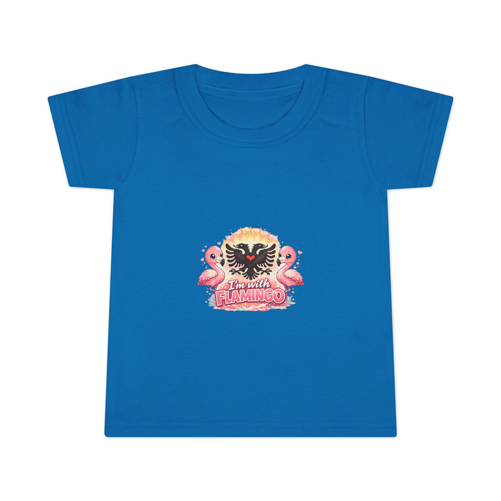 Toddler T-shirt - I'm With Flamingo - Albanian Origins