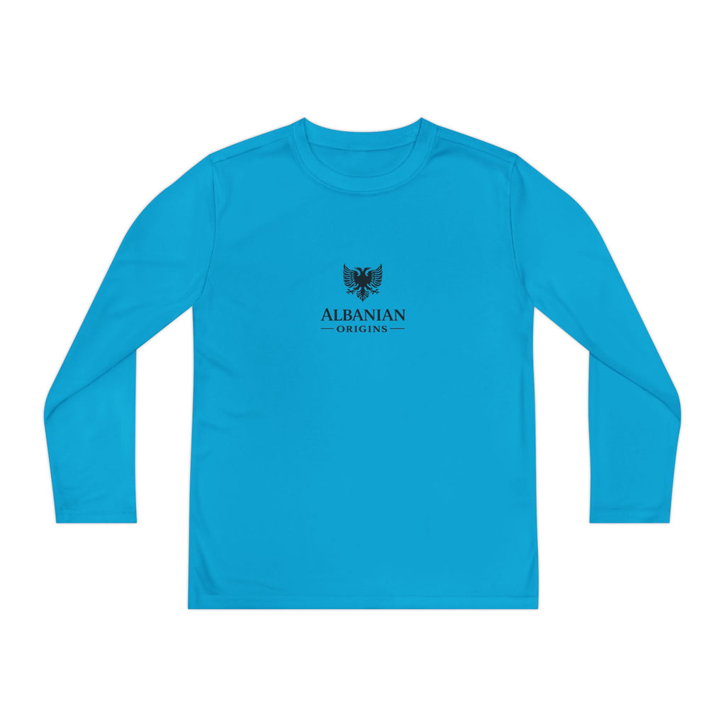 Youth Long Sleeve Competitor Tee - Albanian Origins Eagle