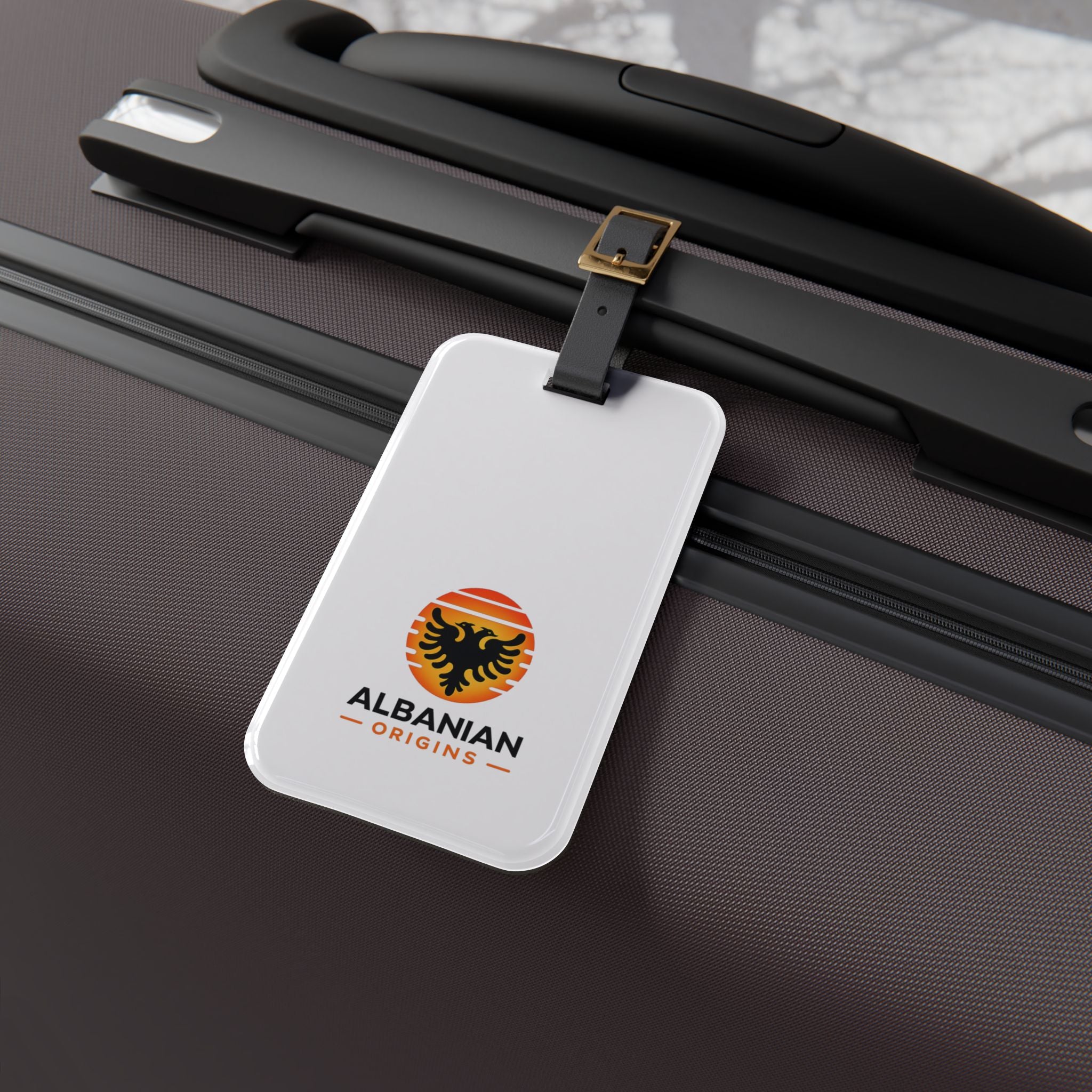 Luggage Tag - Albanian Origins Sun Logo