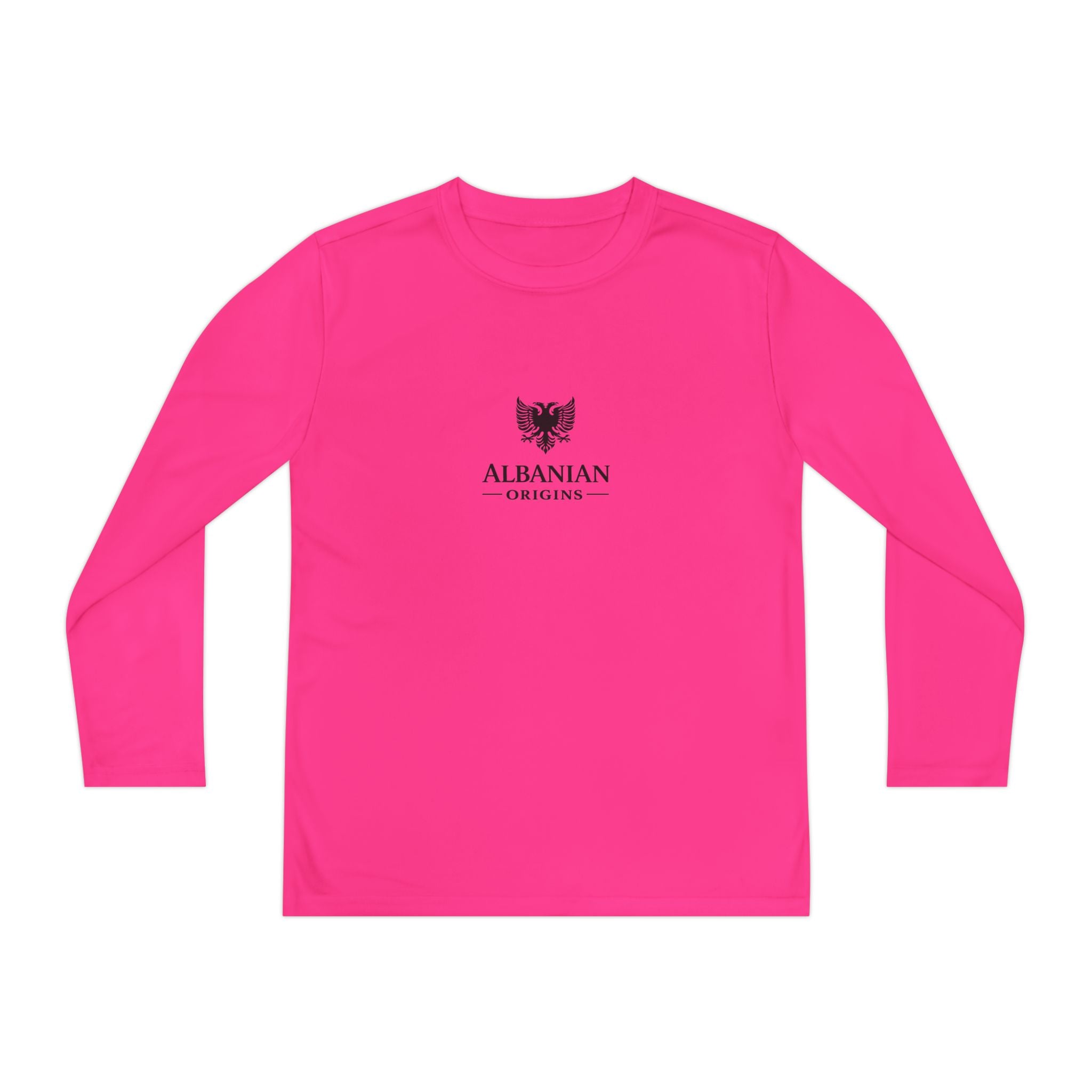 Youth Long Sleeve Competitor Tee - Albanian Origins Eagle