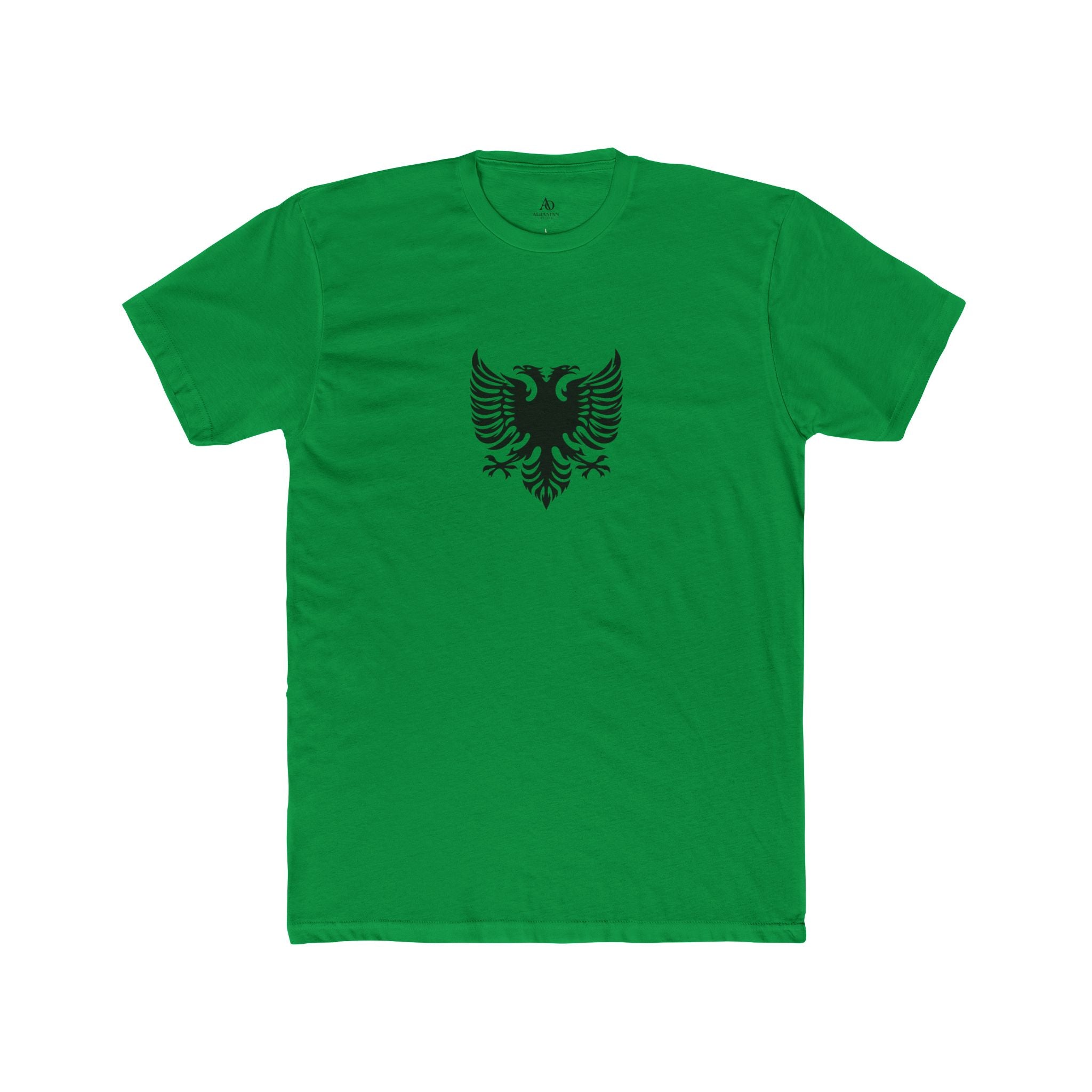 Unisex Cotton Crew Tee - Tribal Eagle Design - Albanian Origins