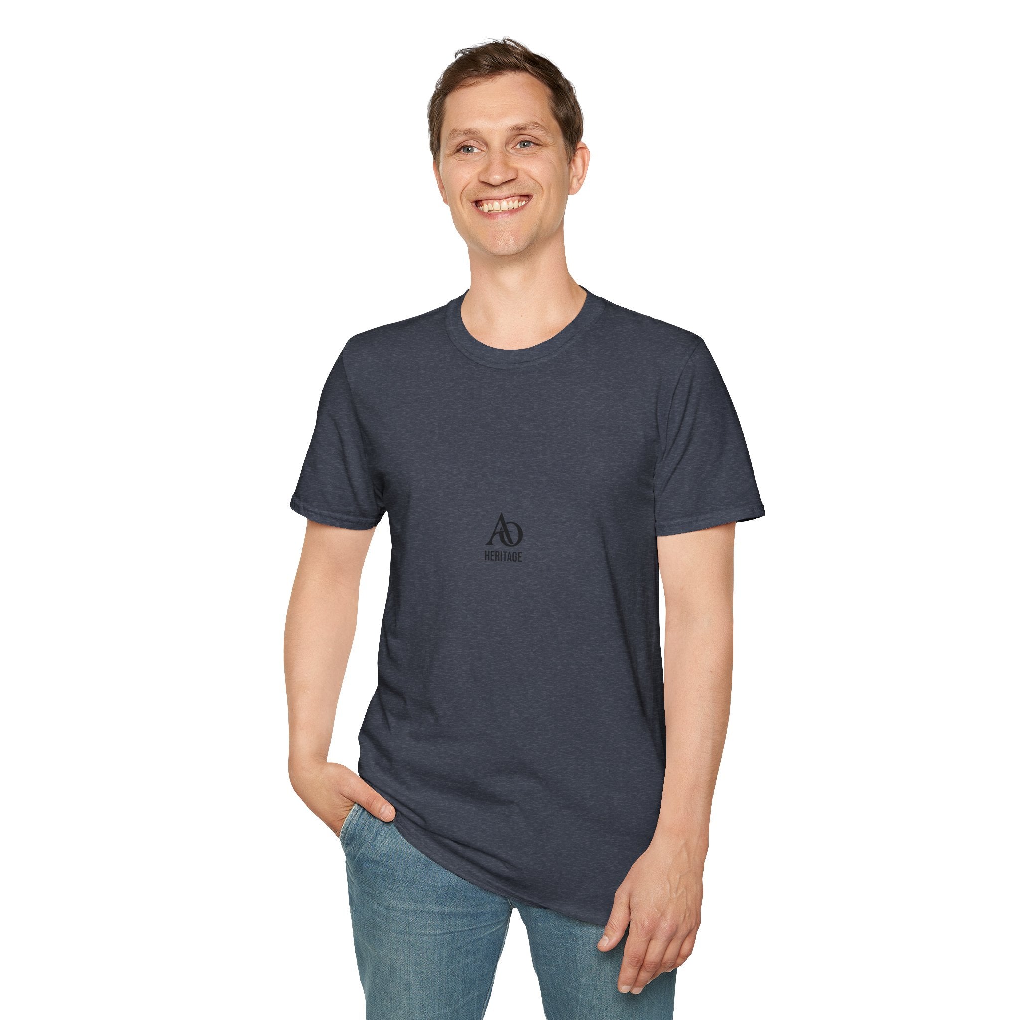 Unisex Softstyle T-Shirt - Albanian Origins - AO Logo - Heritage