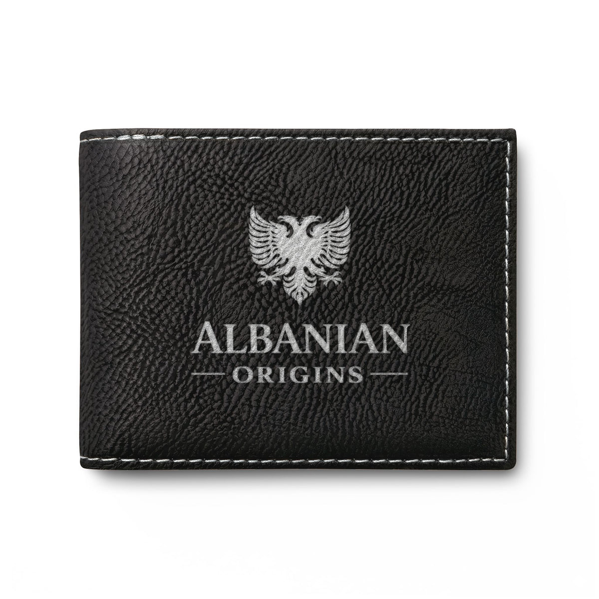 Bi-Fold Wallet with Flip - Albanian Origins Eagle Design