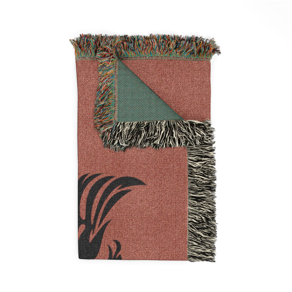 Woven Blanket - Tribal Eagle Design - Albanian Origins Logo