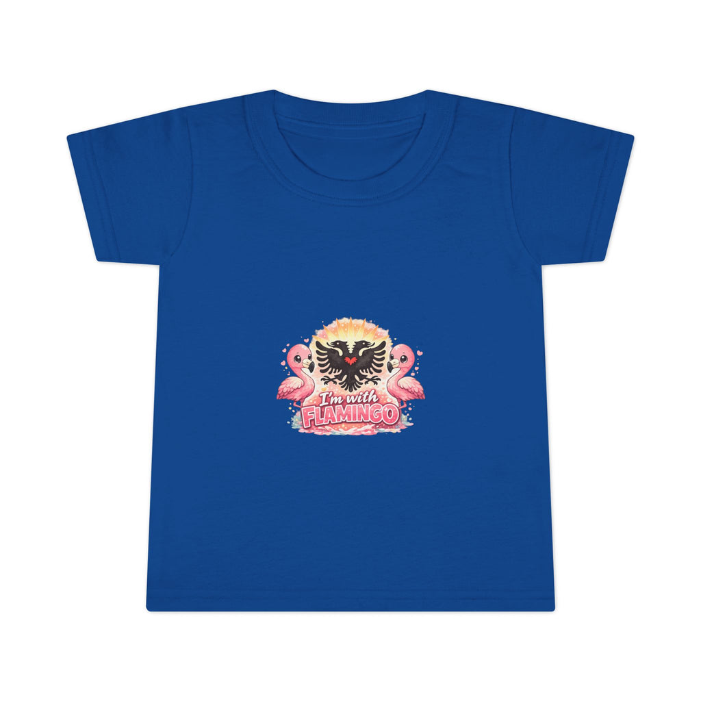 Toddler T-shirt - I'm With Flamingo - Albanian Origins