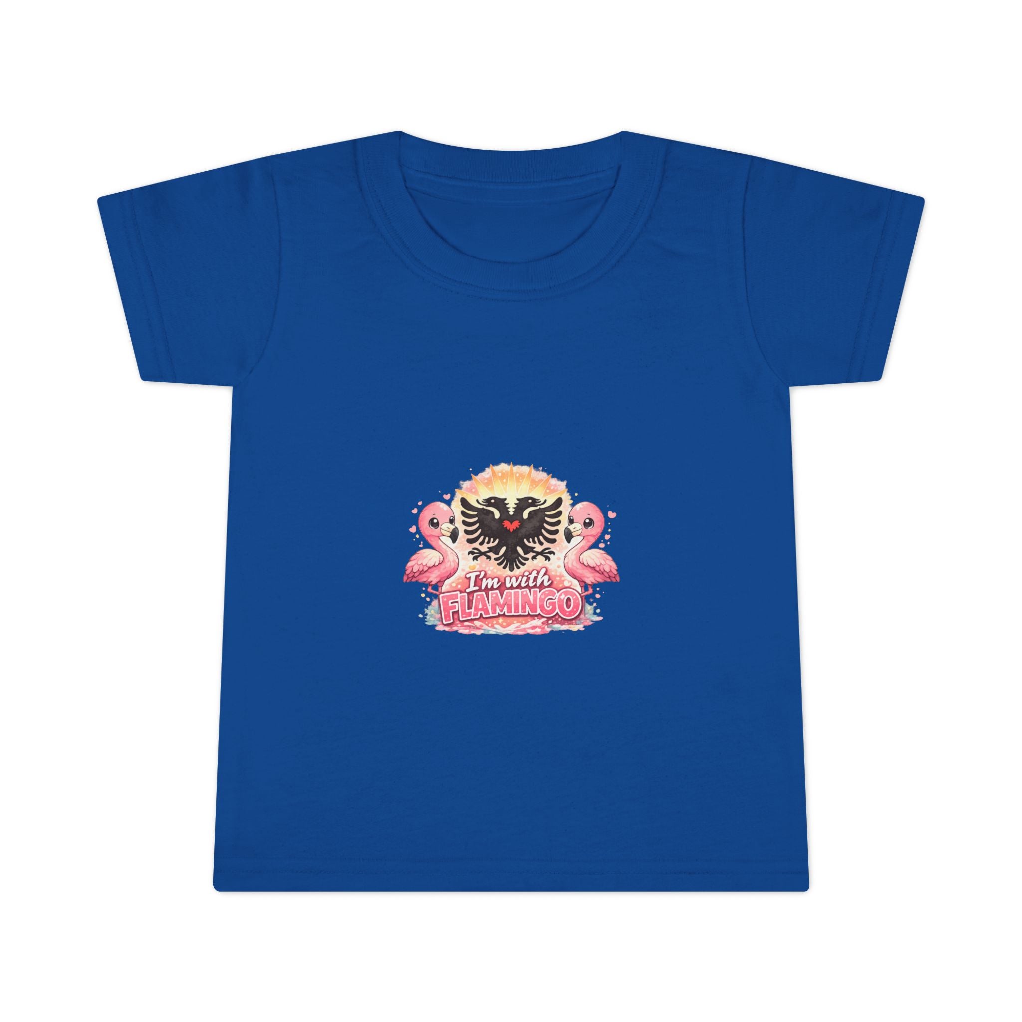 Toddler T-shirt - I'm With Flamingo - Albanian Origins