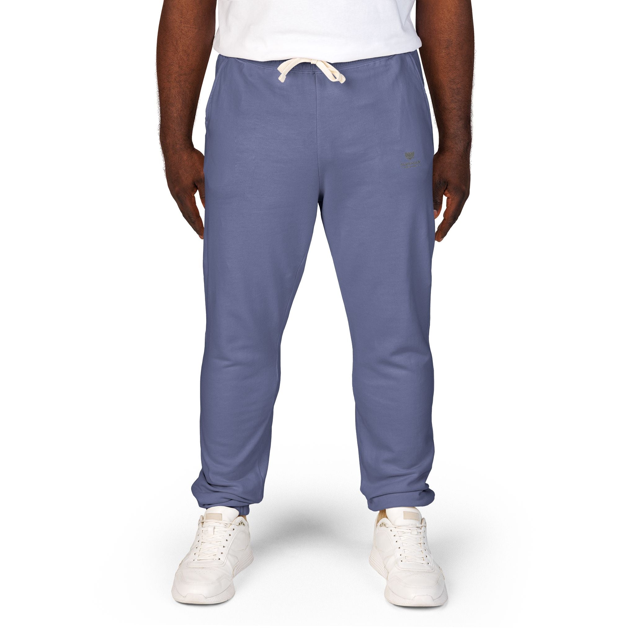Unisex Garment-Dyed Fleece Sweatpants - Albanian Origins Eagle Design
