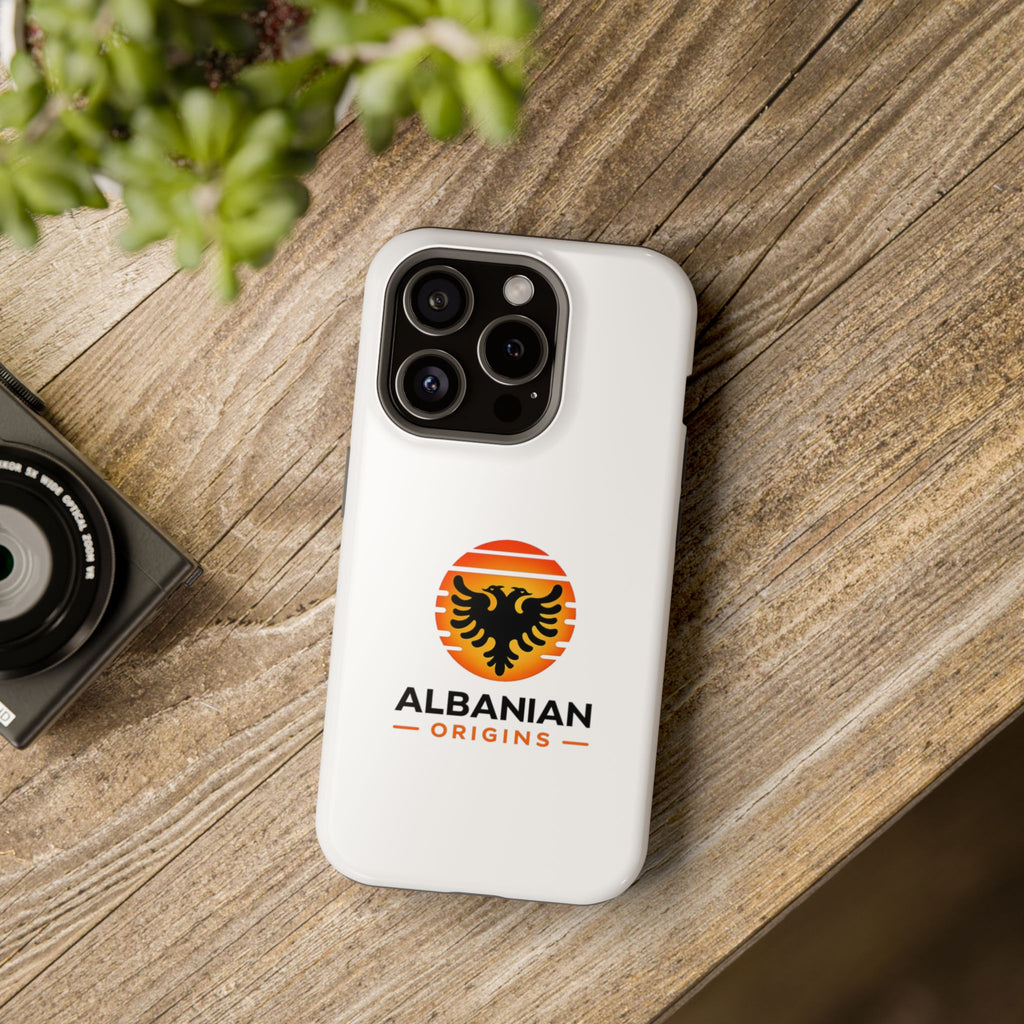 Magnetic Impact-Resistant Cases - Albanian Origins Sun Logo