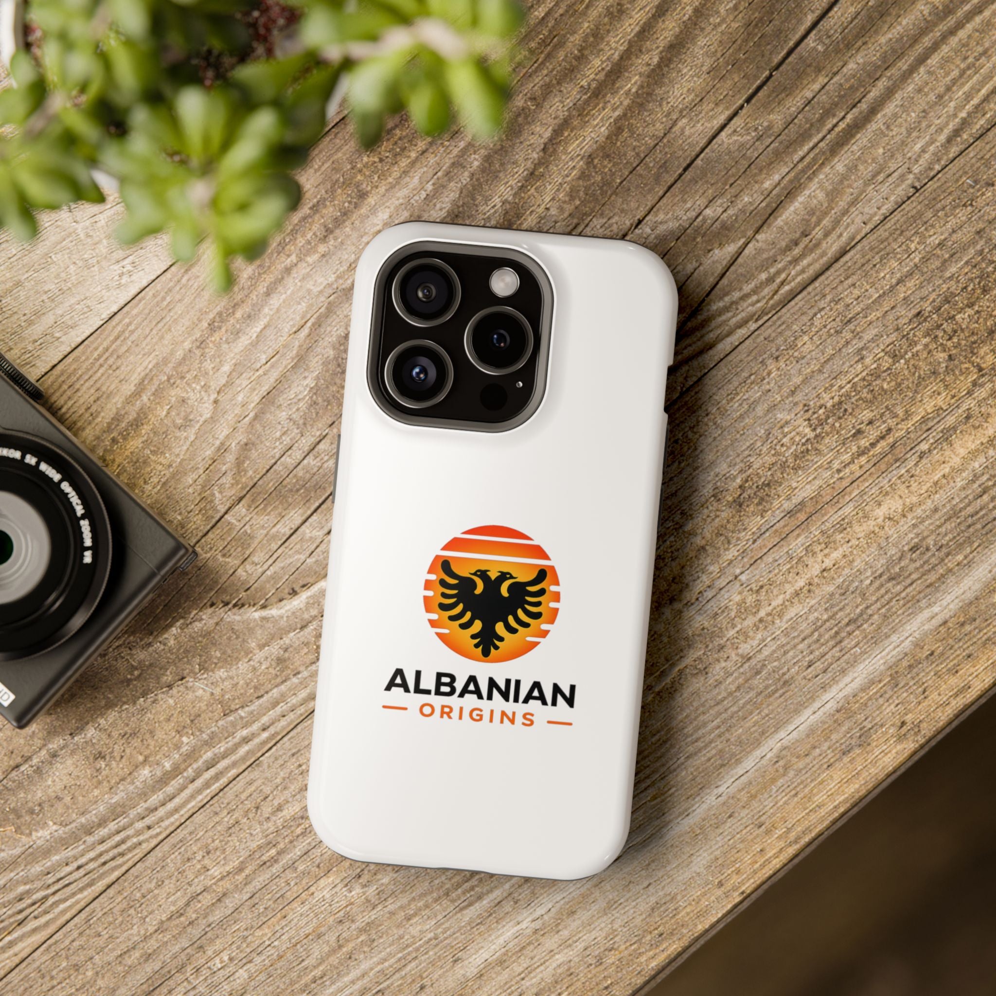 Magnetic Impact-Resistant Cases - Albanian Origins Sun Logo