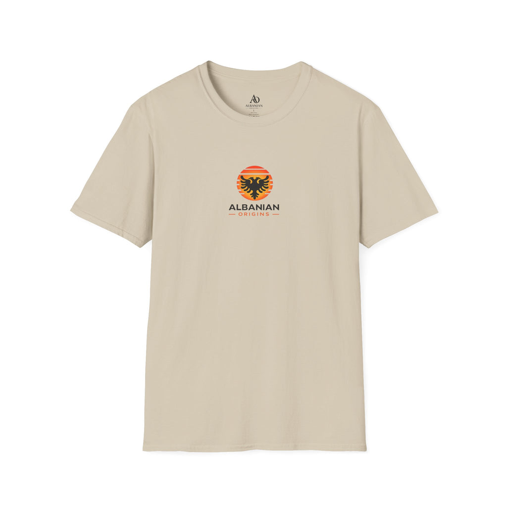 Unisex Softstyle T-Shirt - Albanian Origins Sun Logo