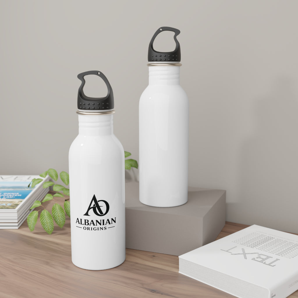 Stainless Steel Water Bottle - Albanian Origins Logo