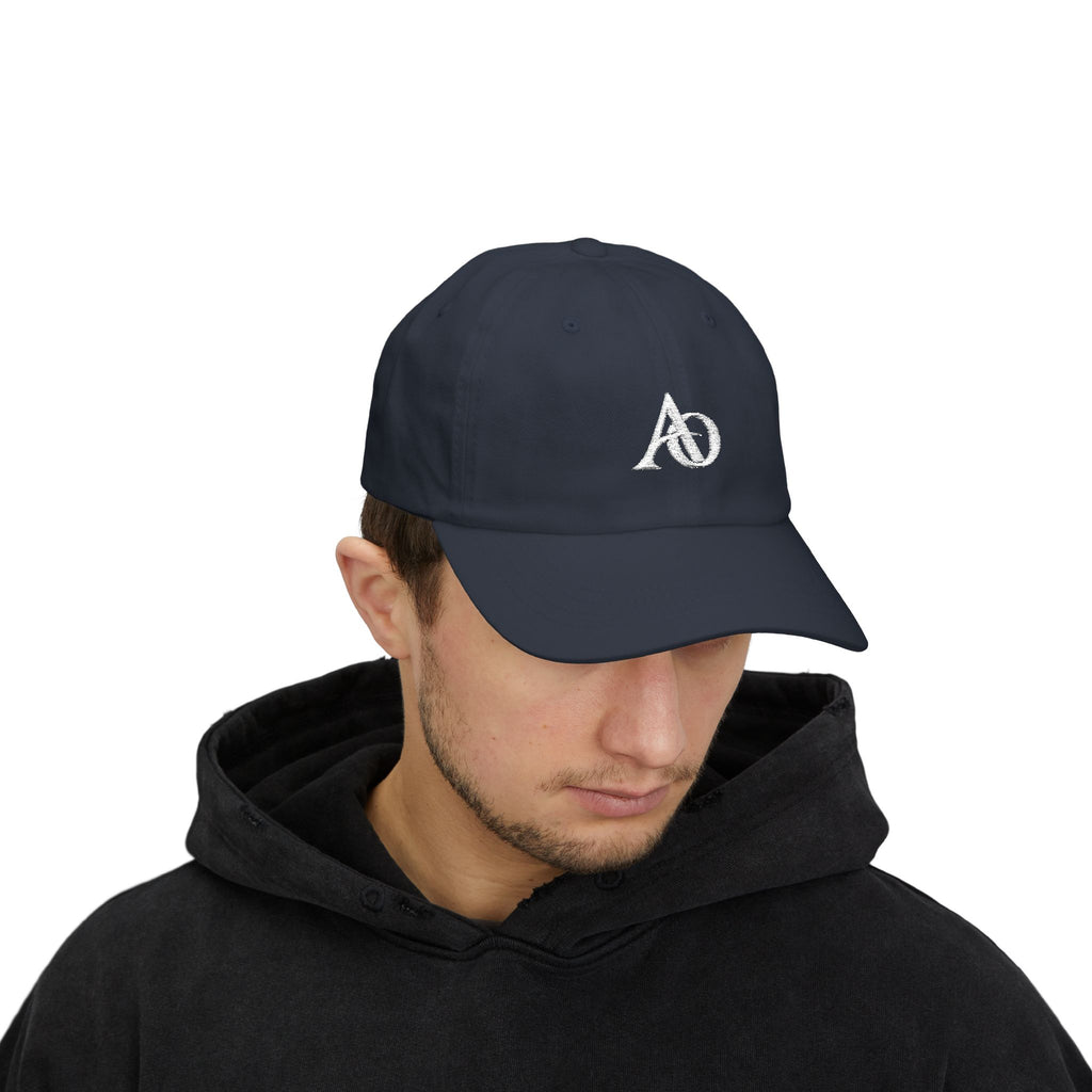 Classic Cap - AO White Logo (Embroidery) - Albanian Origins