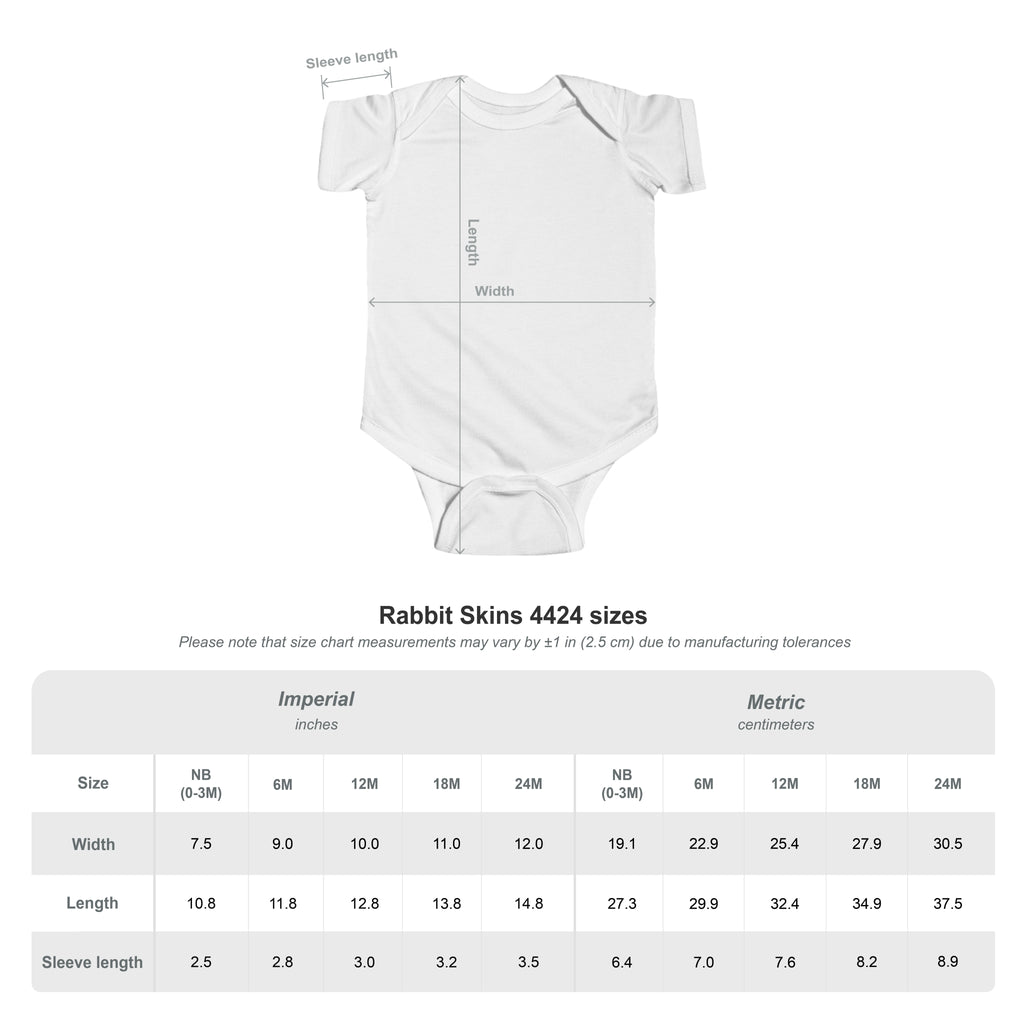 Infant Fine Jersey Bodysuit - Albanian Origins Sun Logo
