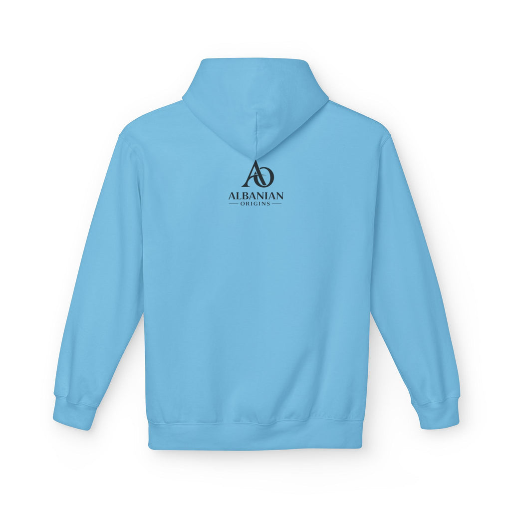 Unisex Midweight Softstyle Fleece Hoodie - Tribal Eagle Design - Albanian Origins