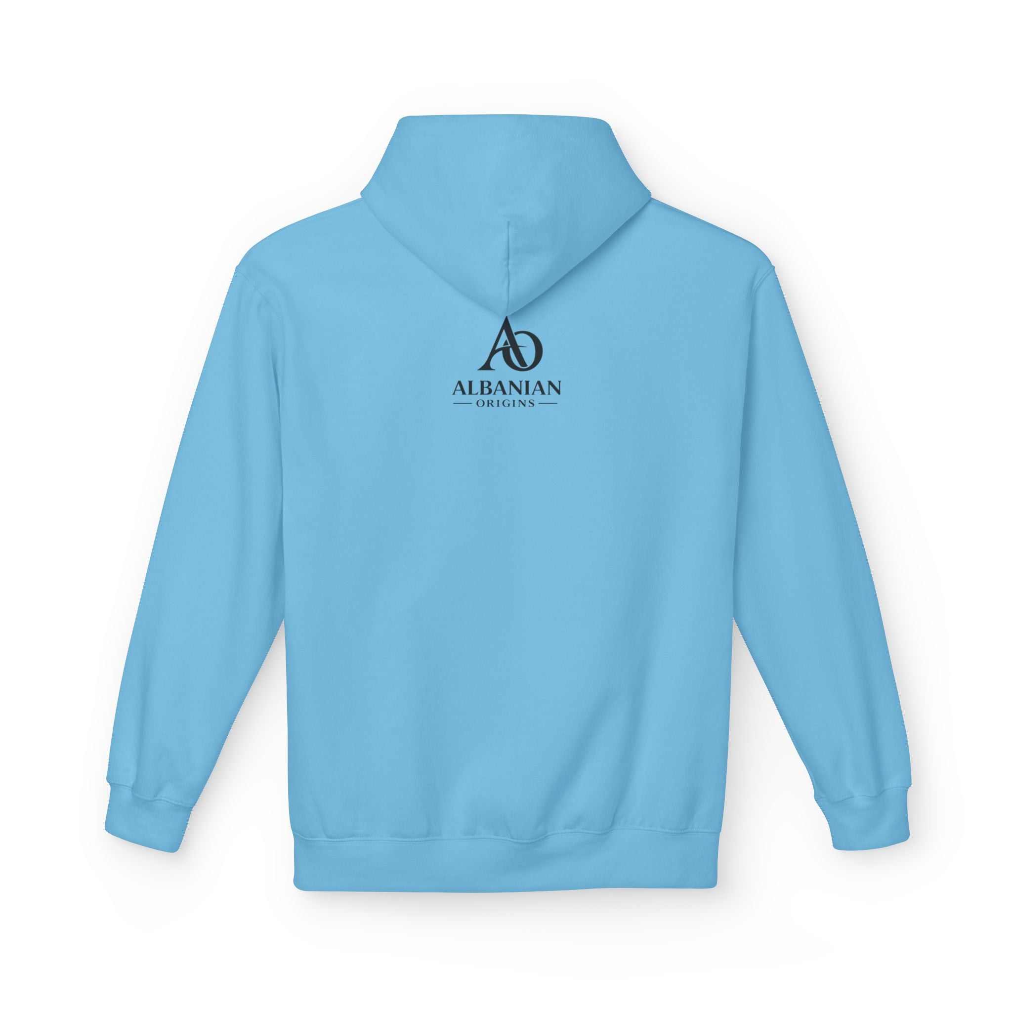 Unisex Midweight Softstyle Fleece Hoodie - Tribal Eagle Design - Albanian Origins